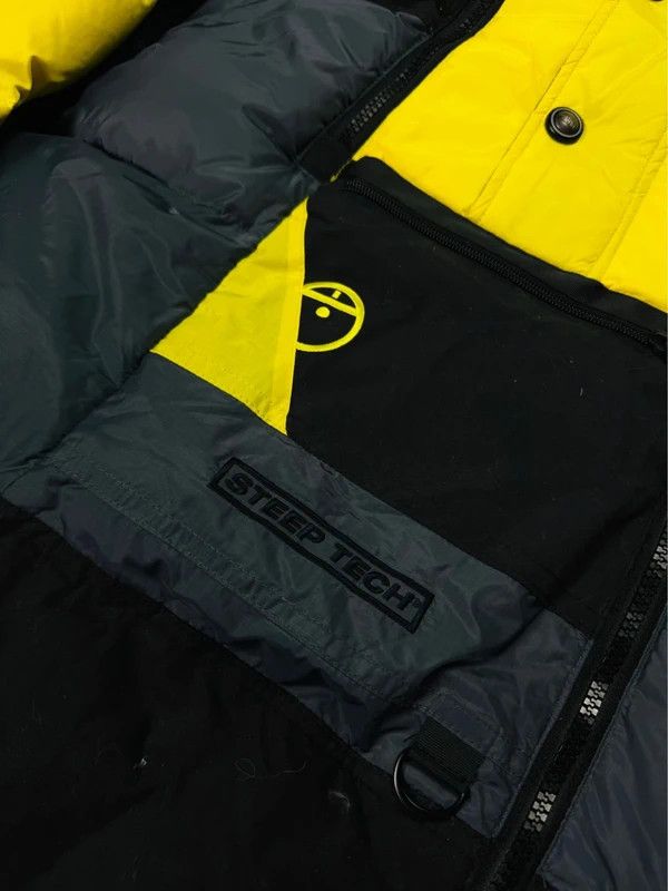 The North Face Nuptse Steep Tech 700 Down Jacket Yellow Black TNF S Size US S / EU 44-46 / 1 - 8 Thumbnail
