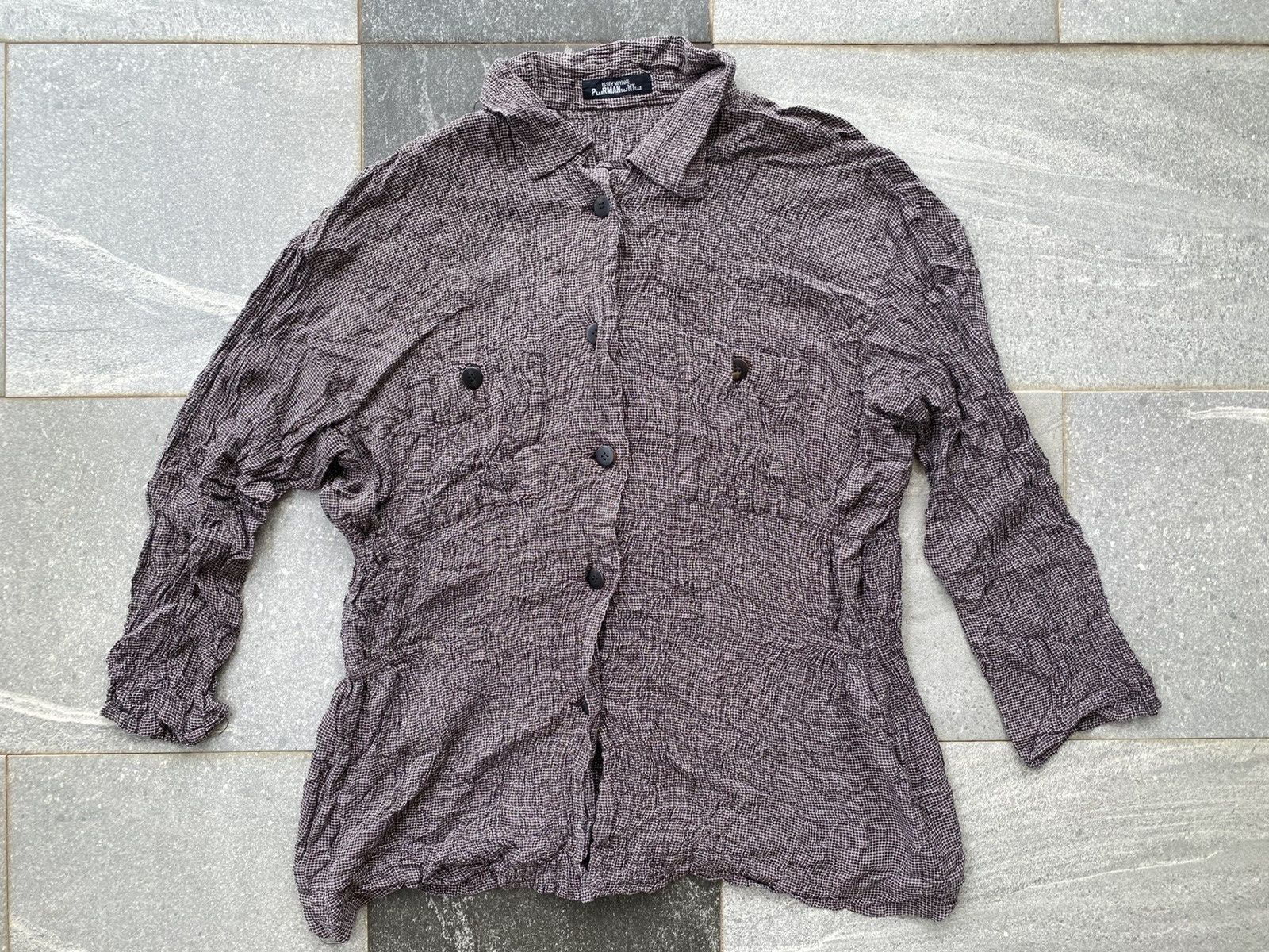Issey Miyake Issey Miyake Permante Vintage 80's Silk Flannel Shirt Size M / US 6-8 / IT 42-44 - 1 Thumbnail