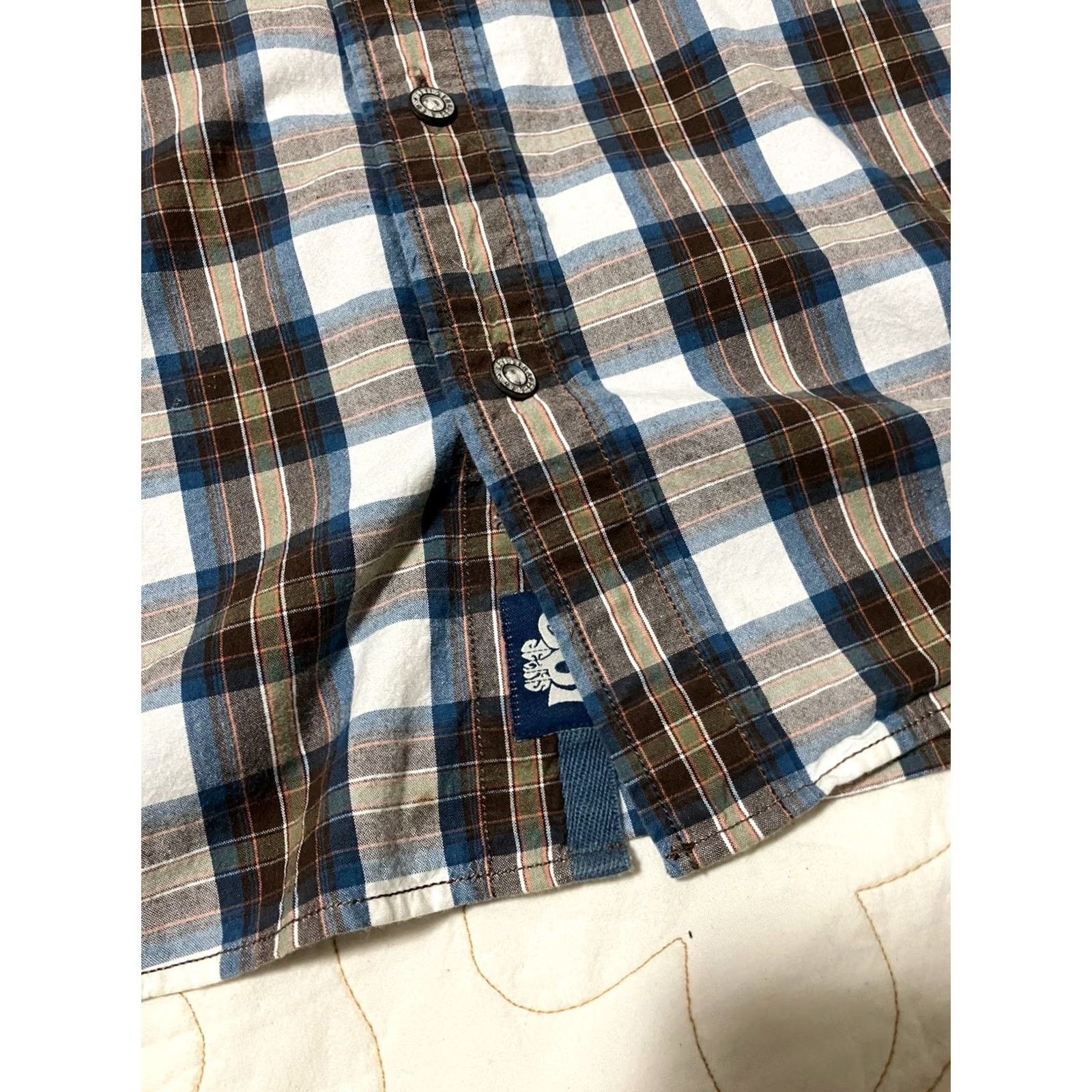 Levi's VINTAGE Levi's Mens XL Plaid Long Sleeve Button-Down Shirt 501 Jeans Printed Back Size US XL / EU 56 / 4 - 5 Thumbnail