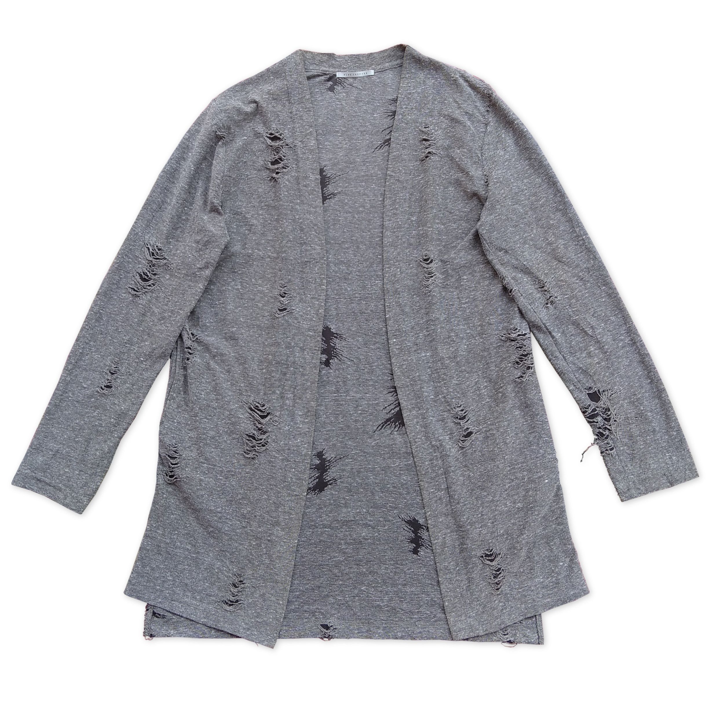 If Six Was Nine Vintage 00's BLUE TORNADO Japanese Brand Distressed Cardigan Size US M / EU 48-50 / 2 - 5 Thumbnail
