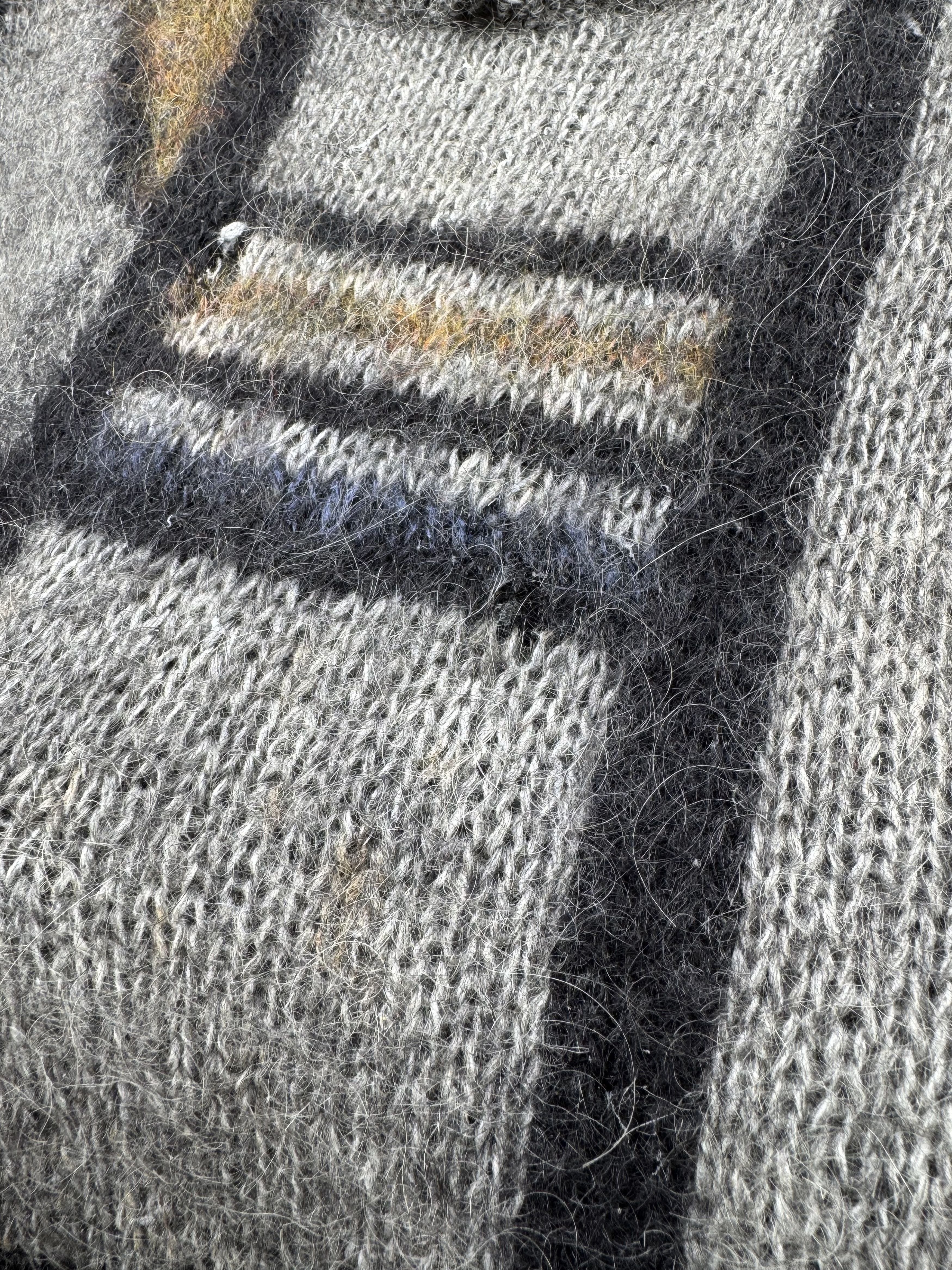 Vintage Casablanca Vintage Mohair Distressed Sweater Size US XL / EU 56 / 4 - 7 Thumbnail