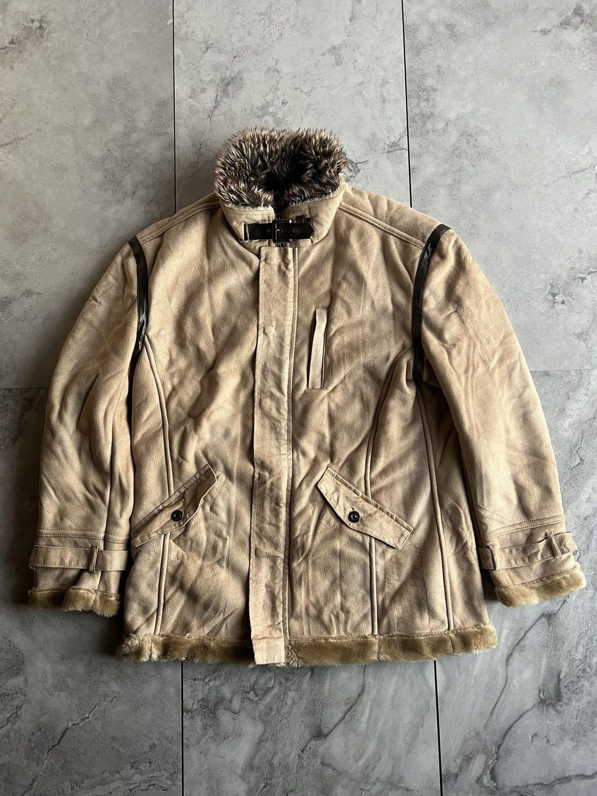 Japanese Brand Thruxton Fur Lined Arctic Jacket Size US L / EU 52-54 / 3 - 1 Thumbnail