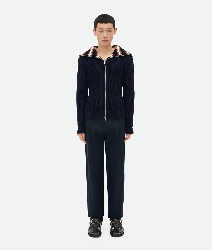Bottega Veneta o1bcso1str0226 Cotton Striped Cardigan in Navy Size US XS / EU 42 / 0 - 1 Thumbnail