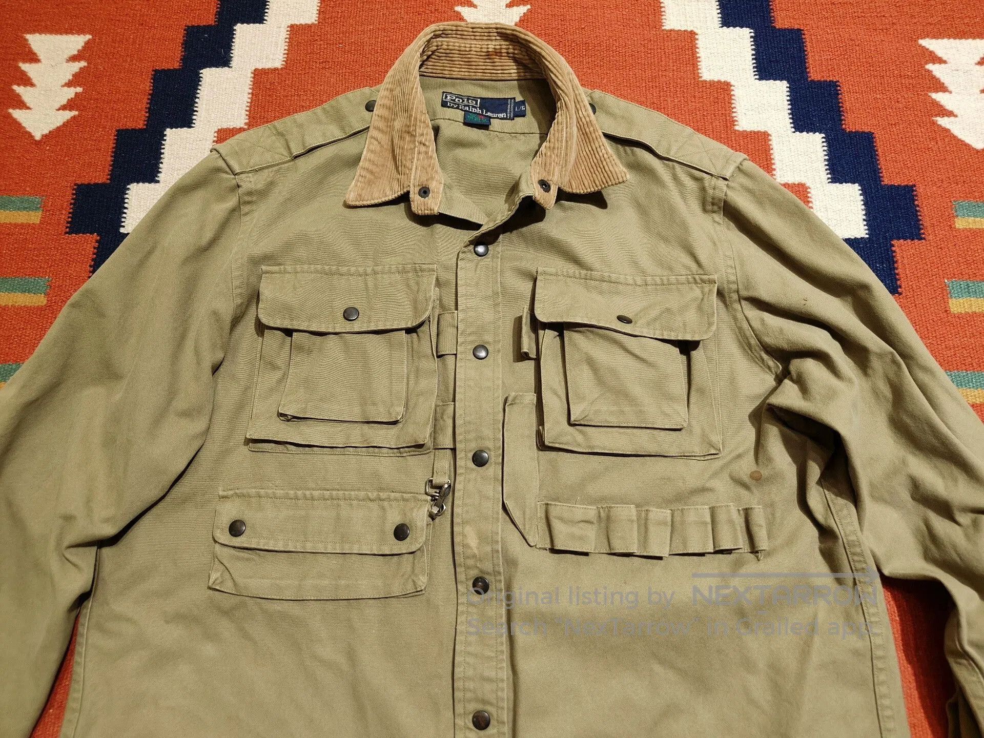 Polo Ralph Lauren Vintage RRL Fishing Hunting Shirt Jacket. Size US L / EU 52-54 / 3 - 4 Thumbnail
