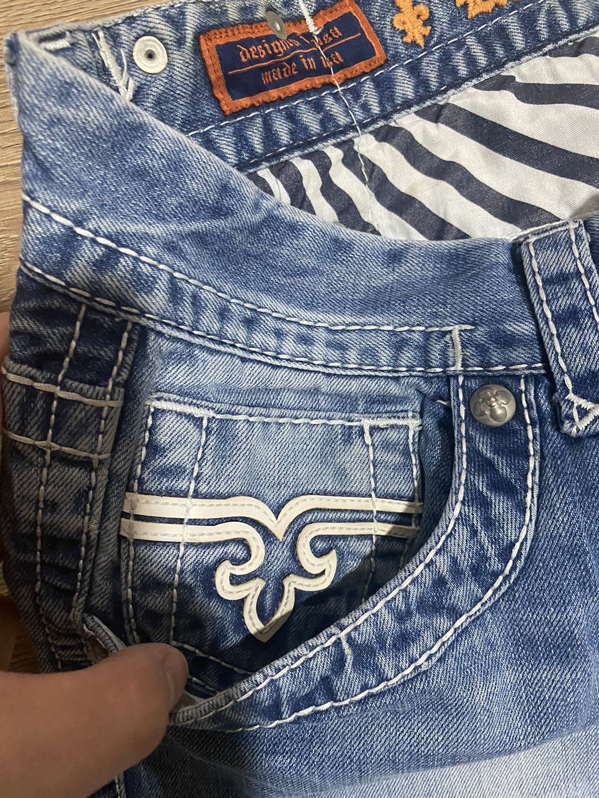 Rock Revival Rock Revival i6w9 Vintage Denim Pants Size US 38 / EU 54 - 15 Thumbnail