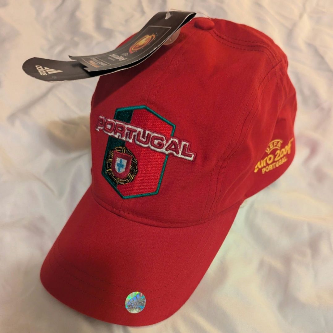 Adidas NWT Adidas 2004 Euro Cup Portugal 5 Panel Cap Hat UEFA Size ONE SIZE - 1 Thumbnail