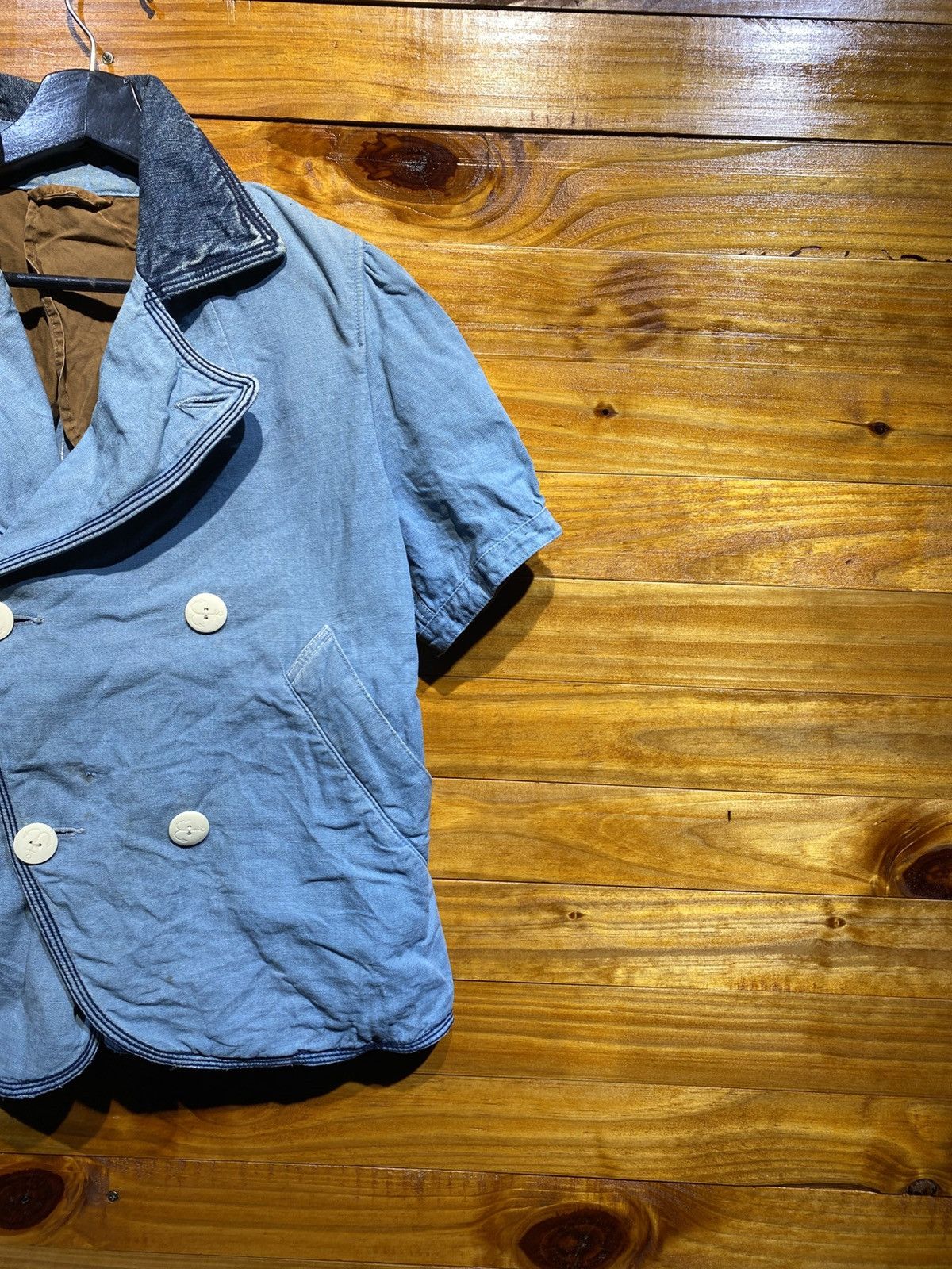 Kapital Kapital Japan Vintage Denim Short Sleeve Double-Breasted Size S / US 4 / IT 40 - 6 Thumbnail