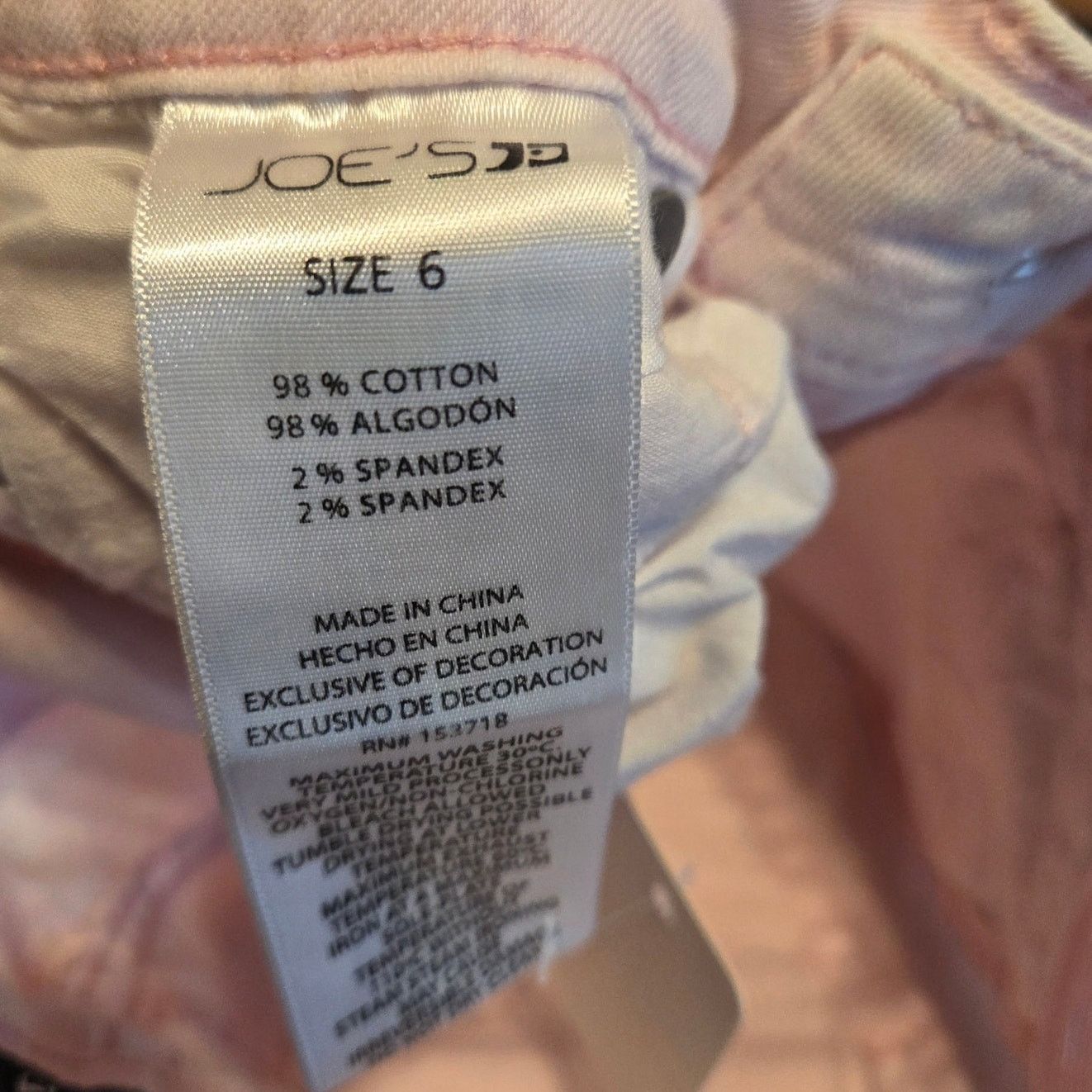 Joe's Joe's Jeans Girls Size 6 Light Pink Denim Size 28" / US 6 / IT 42 - 5 Thumbnail