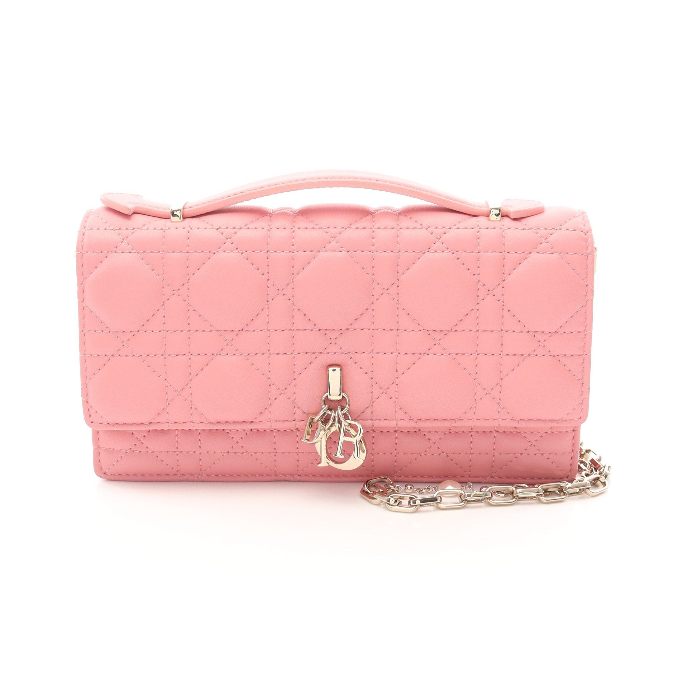 Dior My Dior Mini Bag Canage Handbag Leather Pink