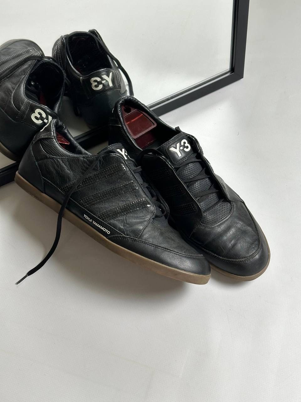 Adidas × Y-3 Vintage 00s Yohji Yamamoto Y-3 Leather Adidas Shoes🔥 Size US 10.5 / EU 43-44 - 2 Thumbnail