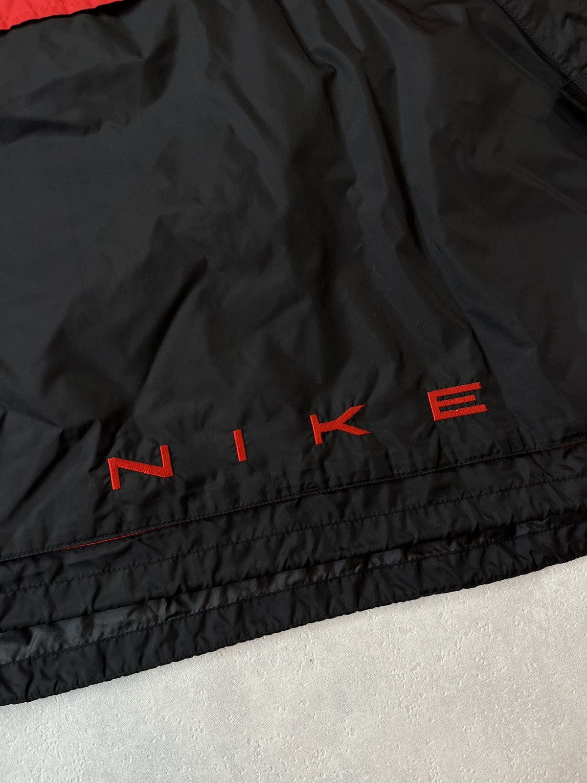Nike × Vintage 90's NIKE RETRO HOODED ANORAK TRACK JACKET Y2K BIG LOGO RARE Size US L / EU 52-54 / 3 - 2 Thumbnail
