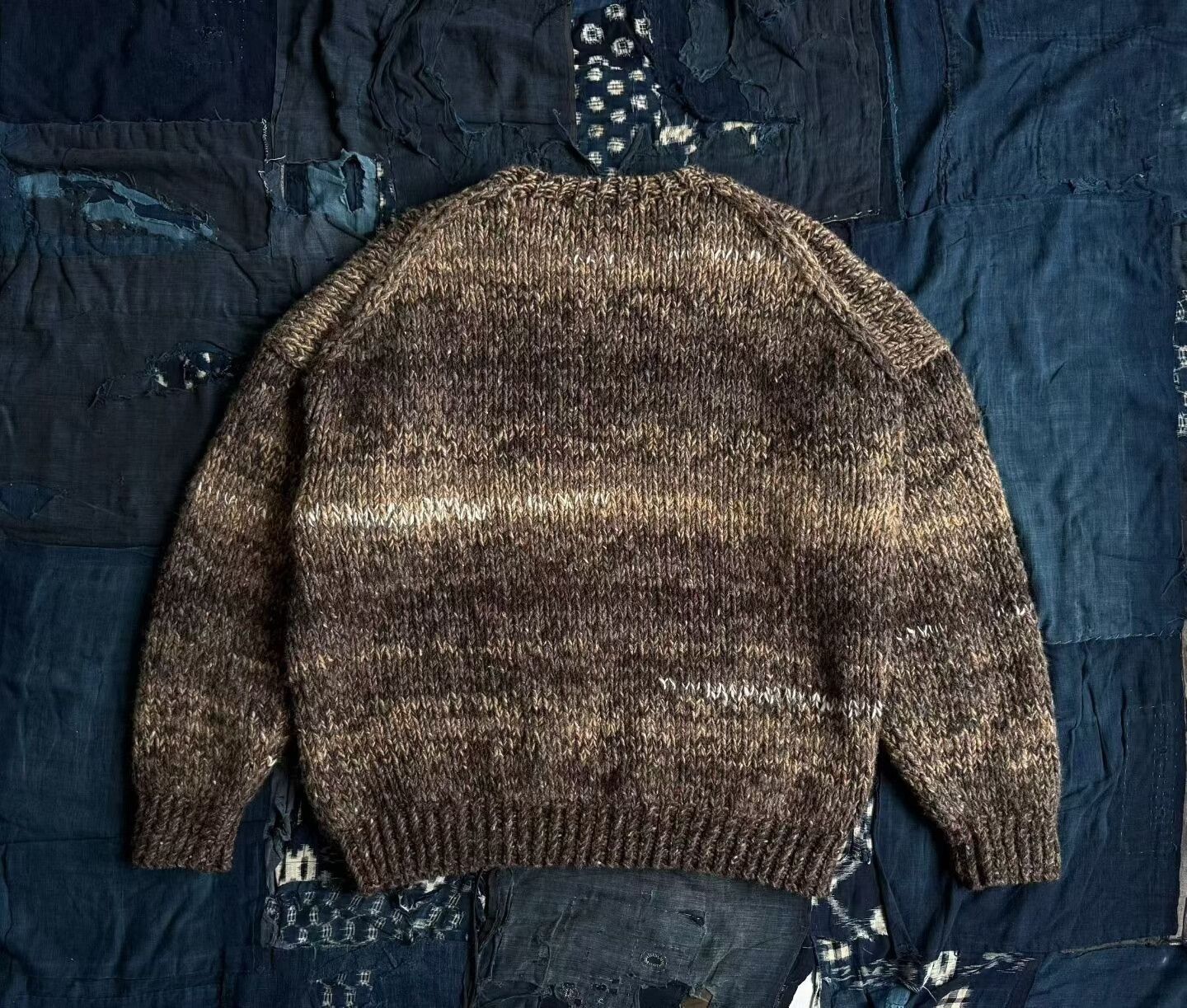 Visvim VISVIM 21AW AMPLUS CREW Gradient Hand Knit Sweater Size US L / EU 52-54 / 3 - 2 Thumbnail