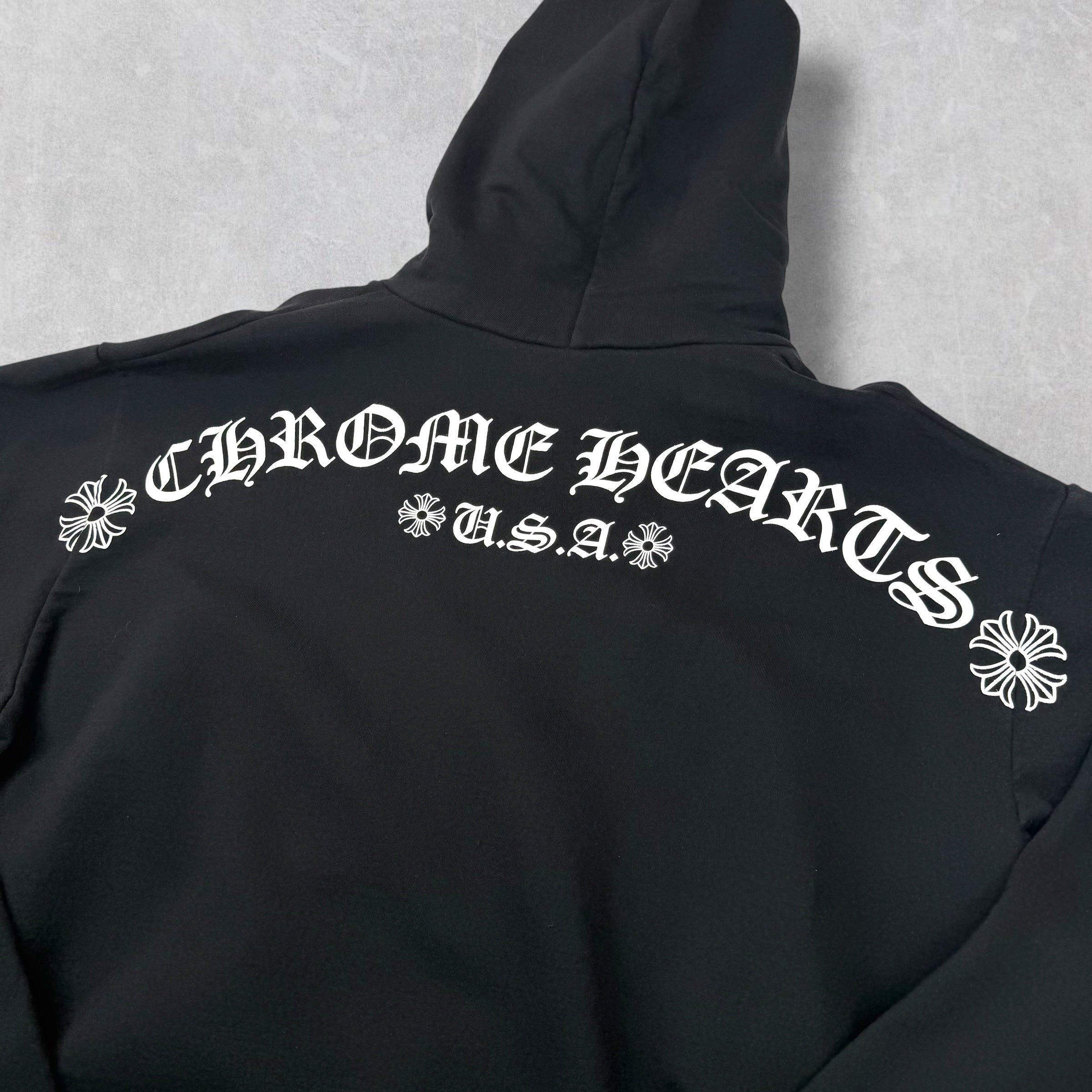 Chrome Hearts Chrome Hearts T-bar logo Hoodie Black XXL Size US XXL / EU 58 / 5 - 4 Thumbnail