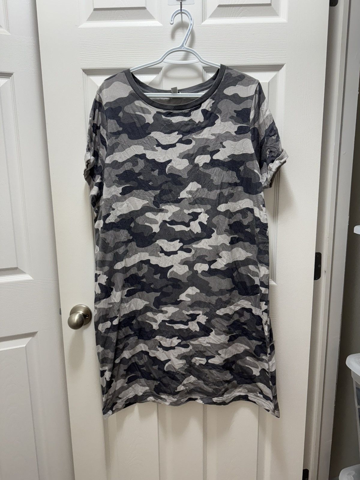 Sonoma Sonamo Grey Camo T-Shirt Dress Vetements Inspired Oversized Size US XL / EU 56 / 4 - 1 Thumbnail