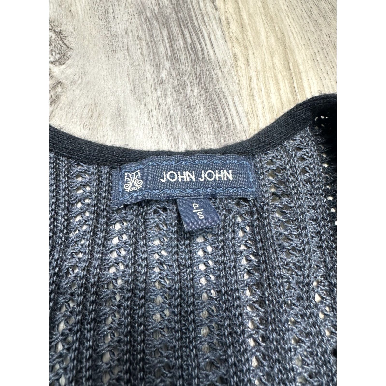 Vintage John John Black Gray Tricot Dress Fit & Flare Sleeveless Deep V-Neck Lined Sz S Womens Party/Cocktail Casual Size S / US 4 / IT 40 - 4 Thumbnail