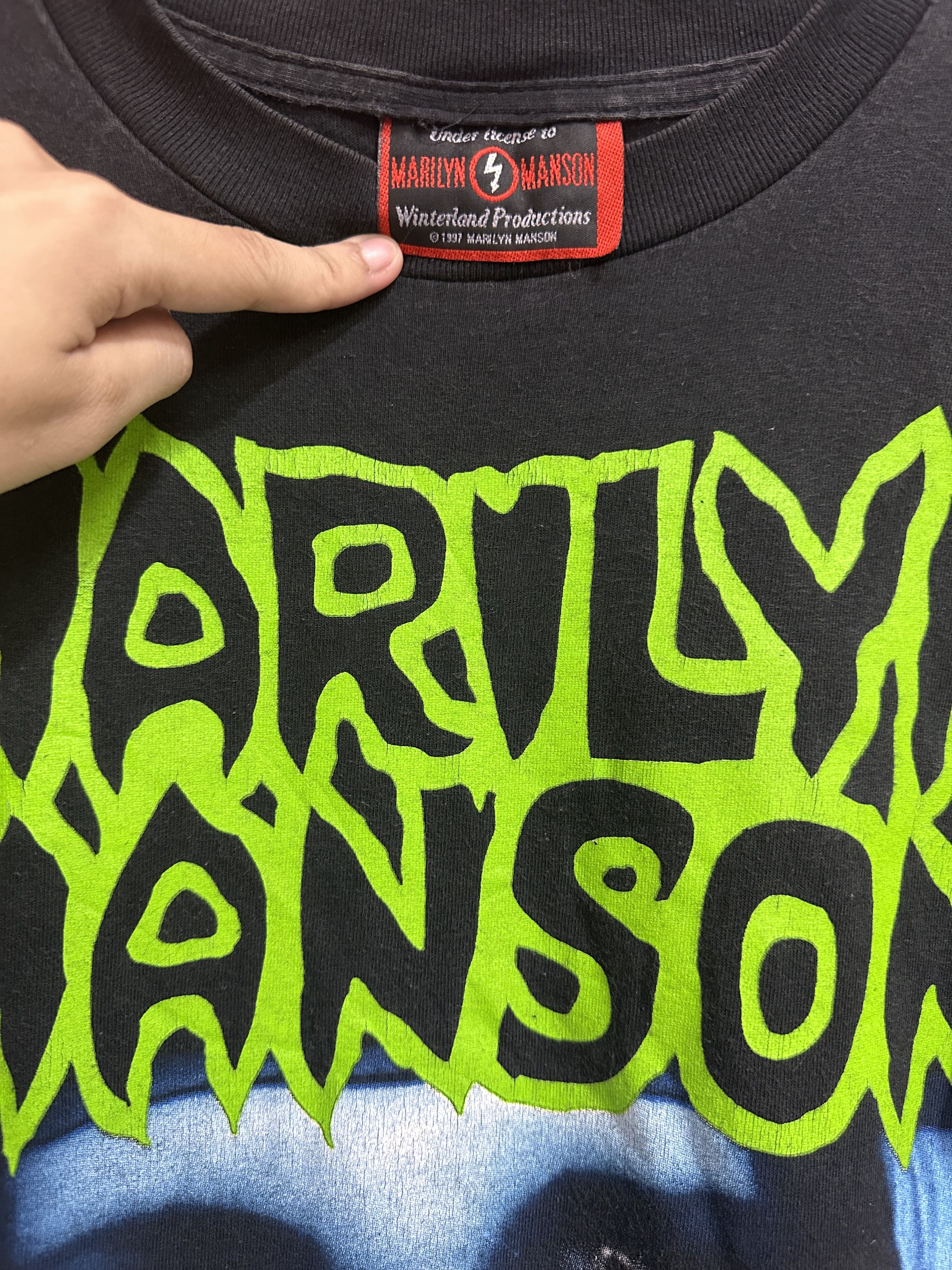 Vintage 1997 Marilyn Manson - Get Your Gun Size US L / EU 52-54 / 3 - 3 Thumbnail