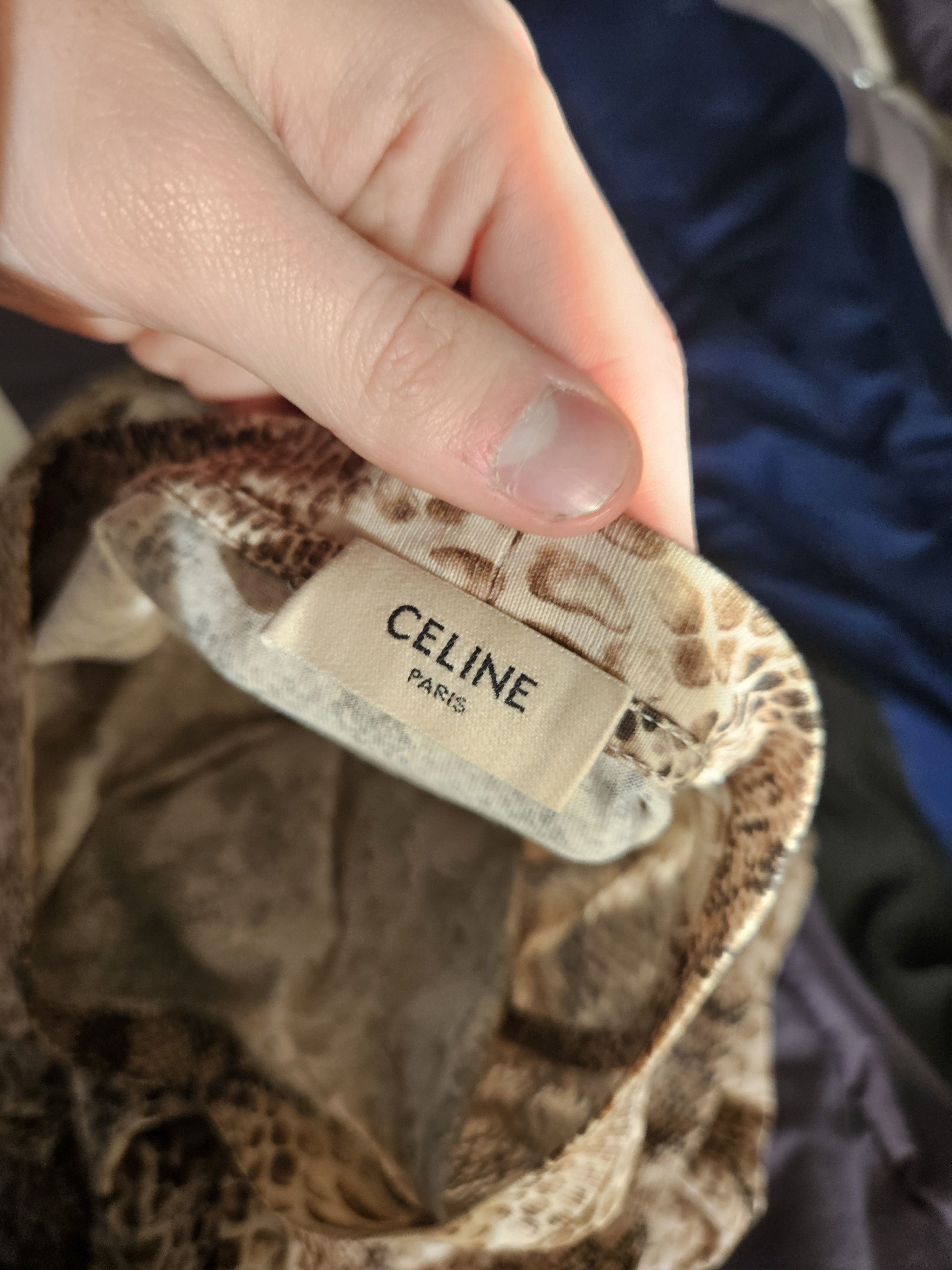 Celine SS22 Hedi Slimane Python Serpent Print T Shirt Size US XS / EU 42 / 0 - 4 Thumbnail