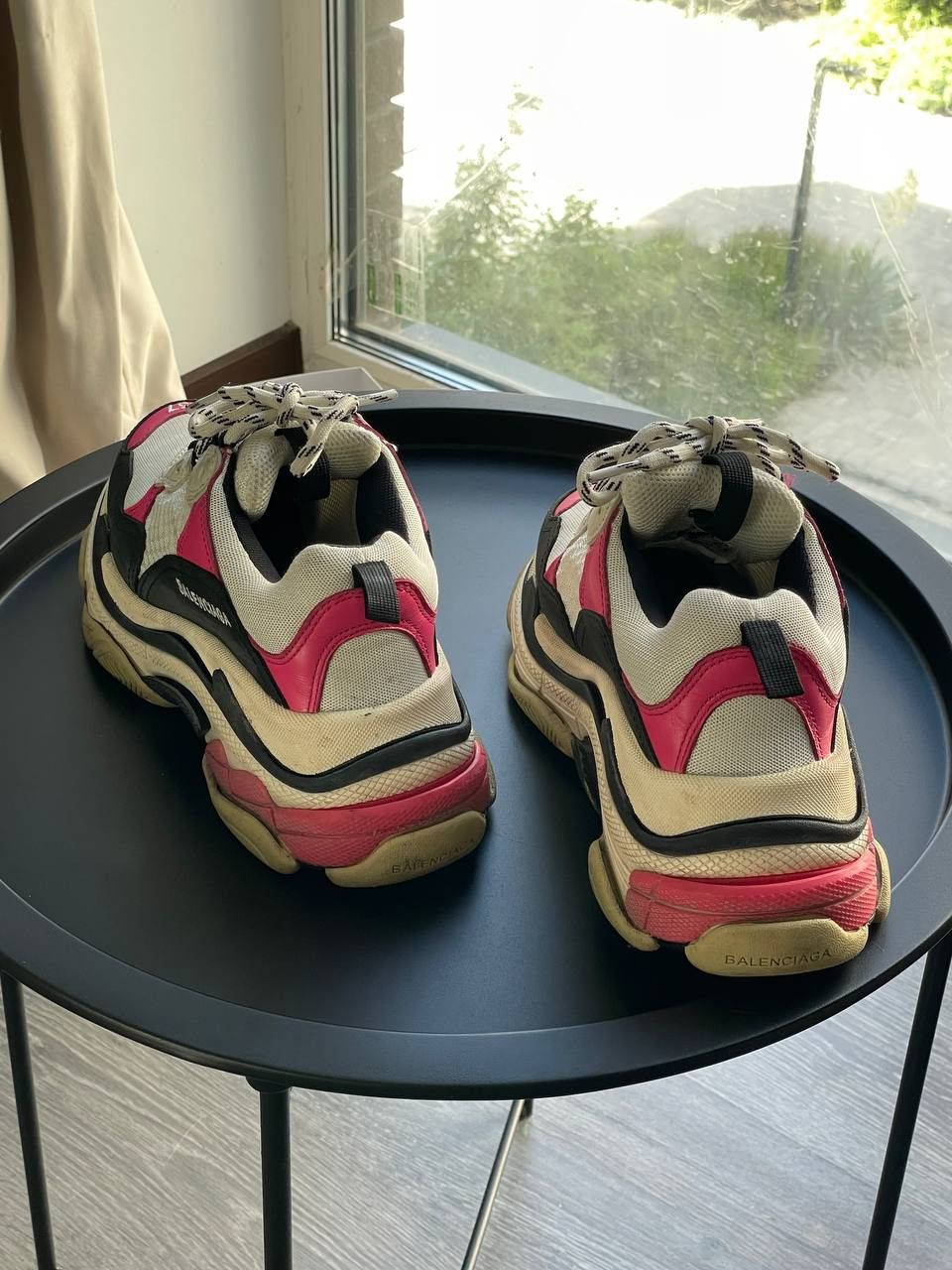 Balenciaga Balenciaga Triple S Black\White\Pink Cunky Sneakers Size US 7 / IT 37 - 7 Thumbnail