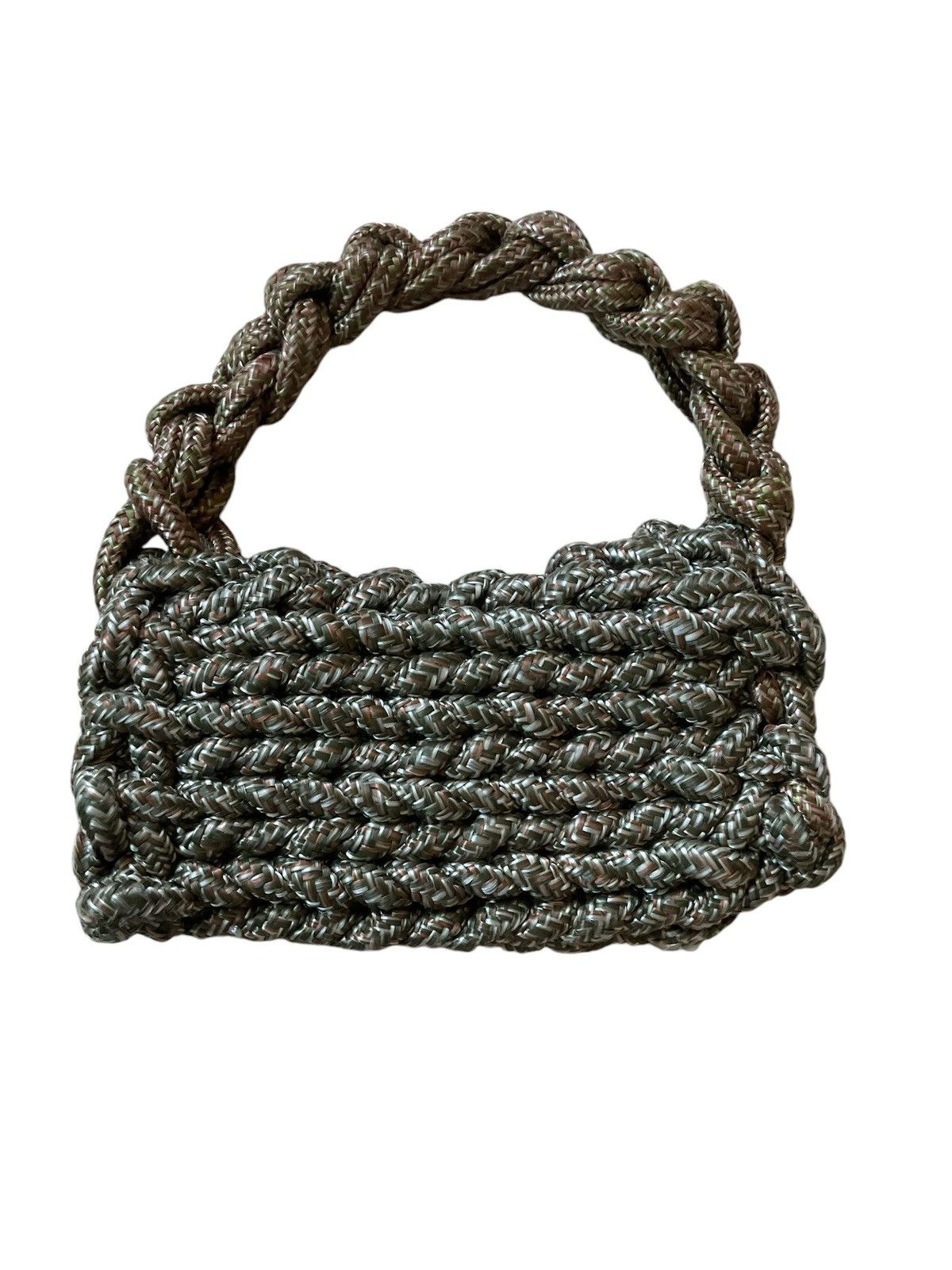 Handmade Crochet camo rope mini bag Size ONE SIZE - 6 Thumbnail