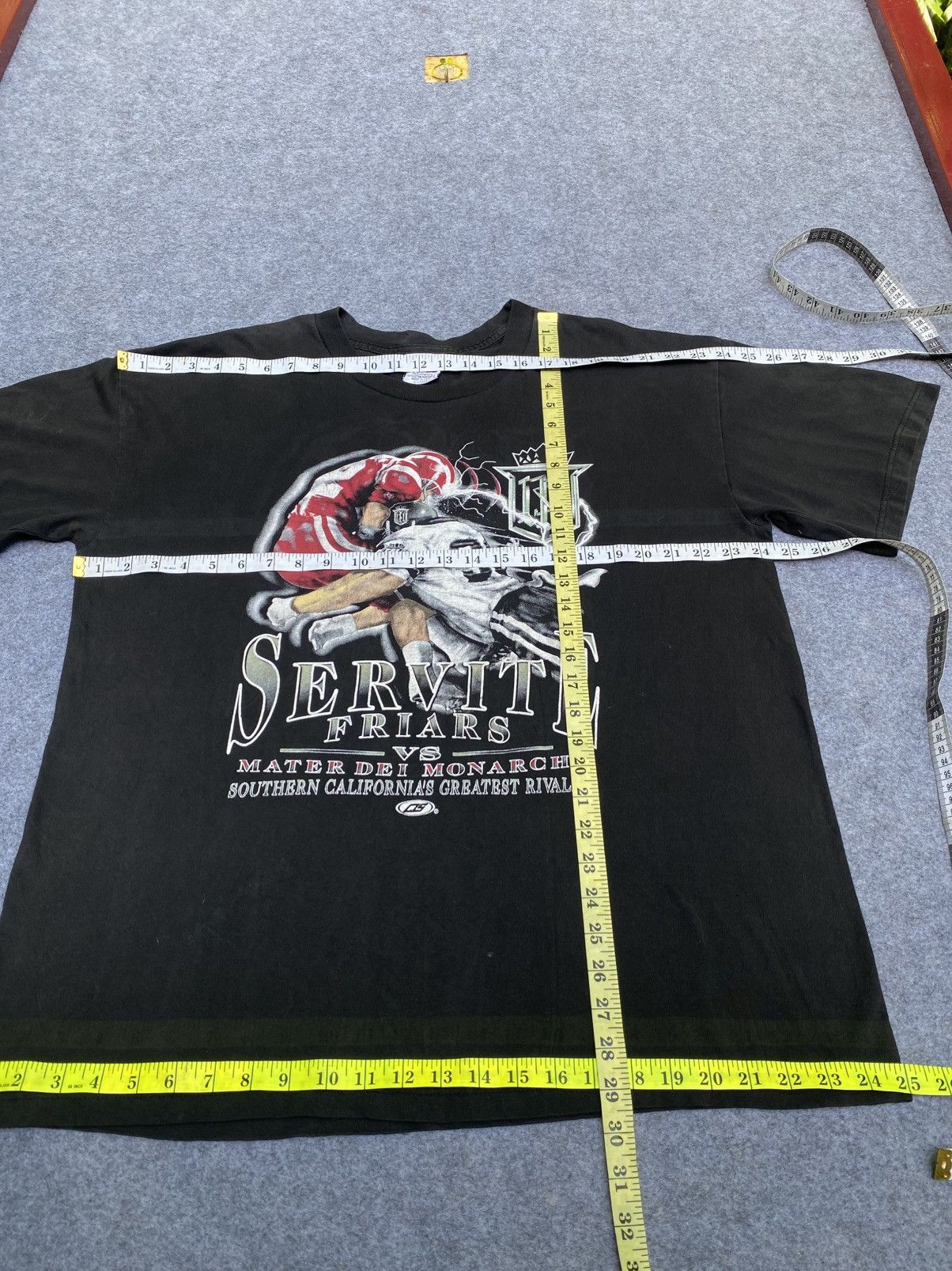 Vintage Servite friars vs meter day monarchs ragby tee Size US XL / EU 56 / 4 - 14 Thumbnail