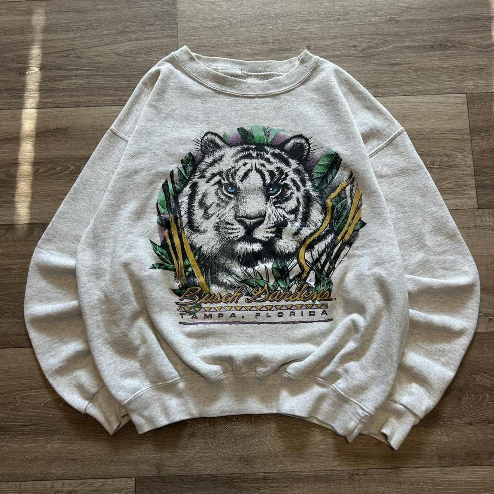 Other Vintage 90s Busch Gardens Tampa Florida tiger sweatshirt M Size US M / EU 48-50 / 2 - 1 Thumbnail