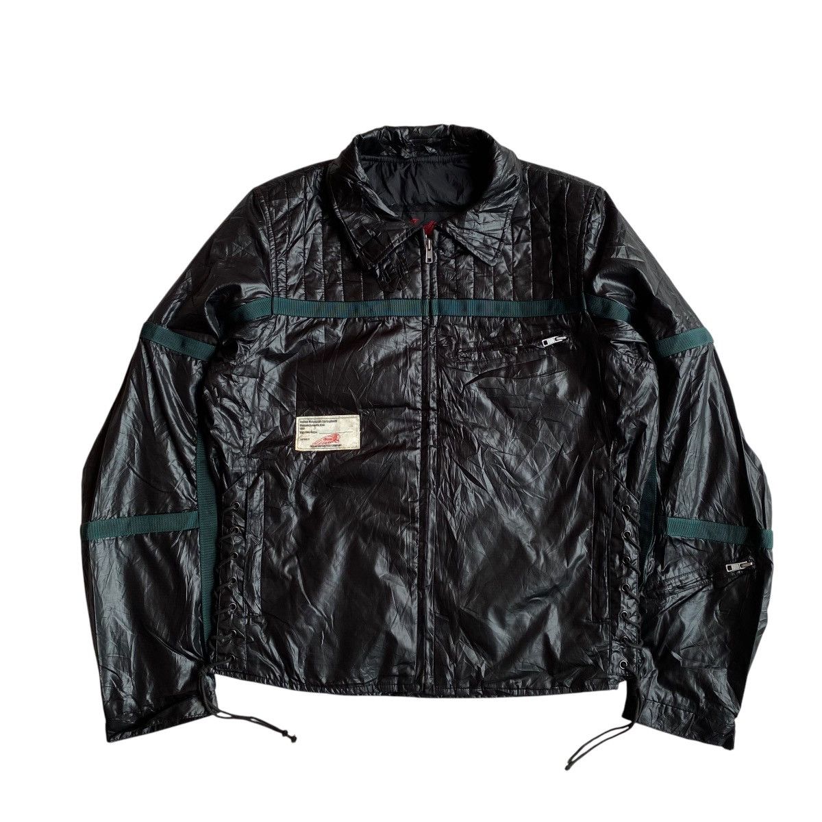 If Six Was Nine × Indian Motorcycle × Le Grande Bleu (L.G.B.) Indian Motocycle Nylon Bondage Jacket Size US L / EU 52-54 / 3 - 1 Thumbnail