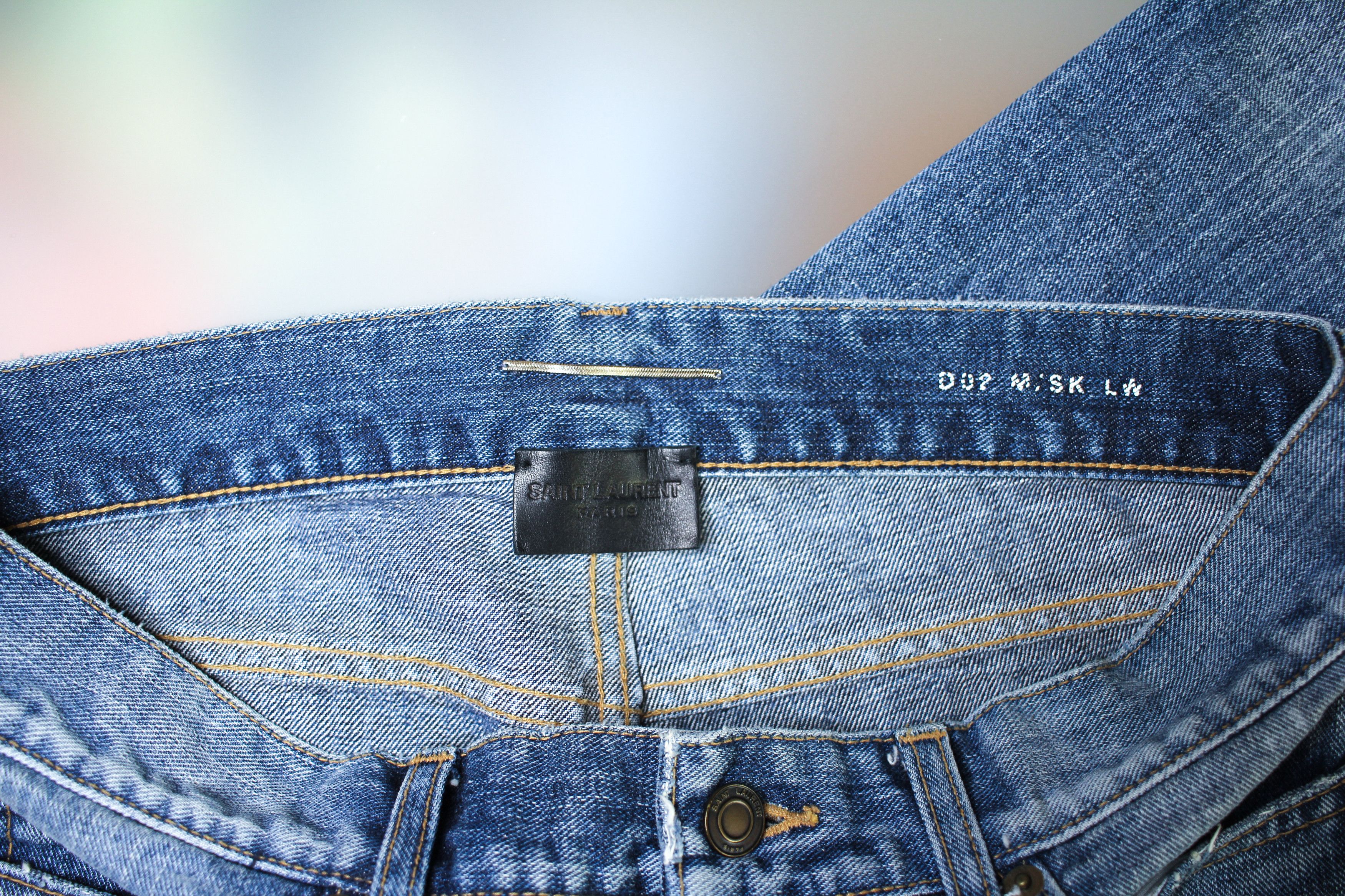 Saint Laurent Paris SAINT LAURENT PARIS D02 M/SK-LW Size US 29 - 4 Thumbnail