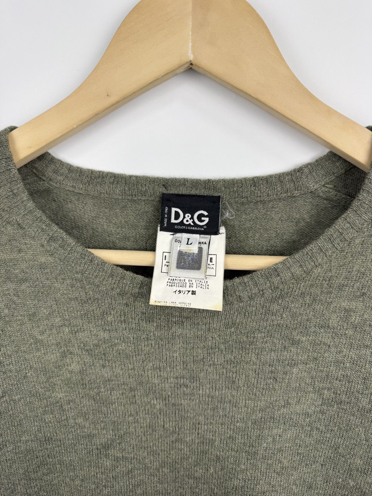Dolce & Gabbana 🇮🇹 Vintage 90s Dolce Gabbana Wool Sweater Made in Italy Retro Size US L / EU 52-54 / 3 - 4 Thumbnail