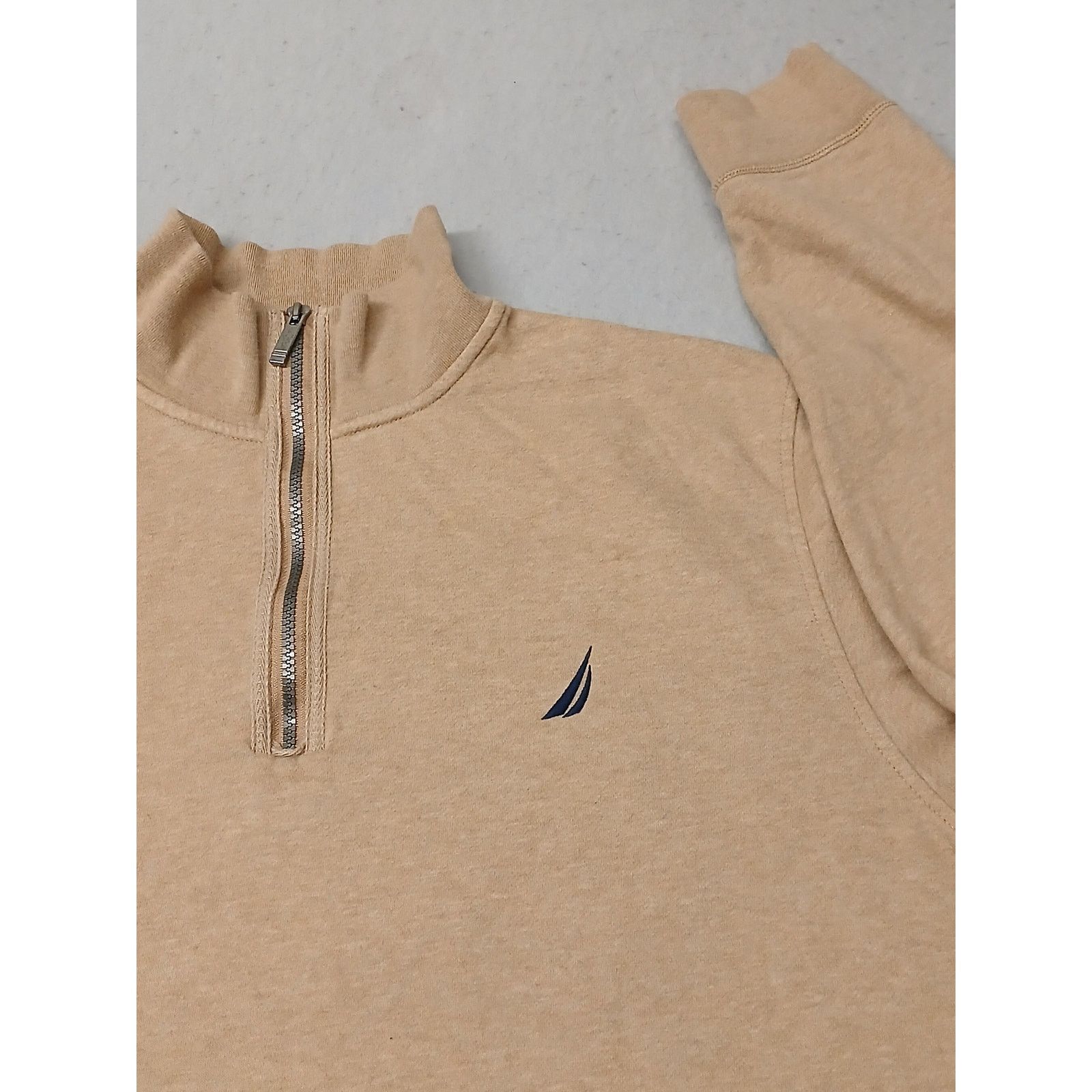 Nautica Nautica (2XL) Men's Tan Long Sleeve Zip Pullover Sweatshirt Size US XXL / EU 58 / 5 - 5 Thumbnail