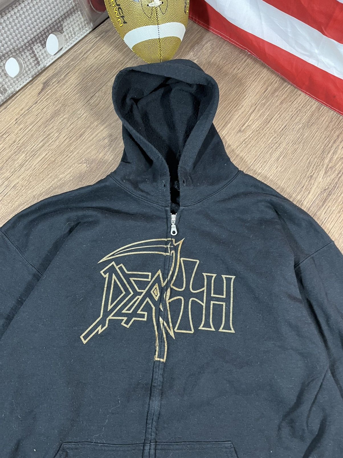 Vintage DEATH Band The Sound Of Perseverance Zip-Up Hoodie Size US XL / EU 56 / 4 - 5 Thumbnail