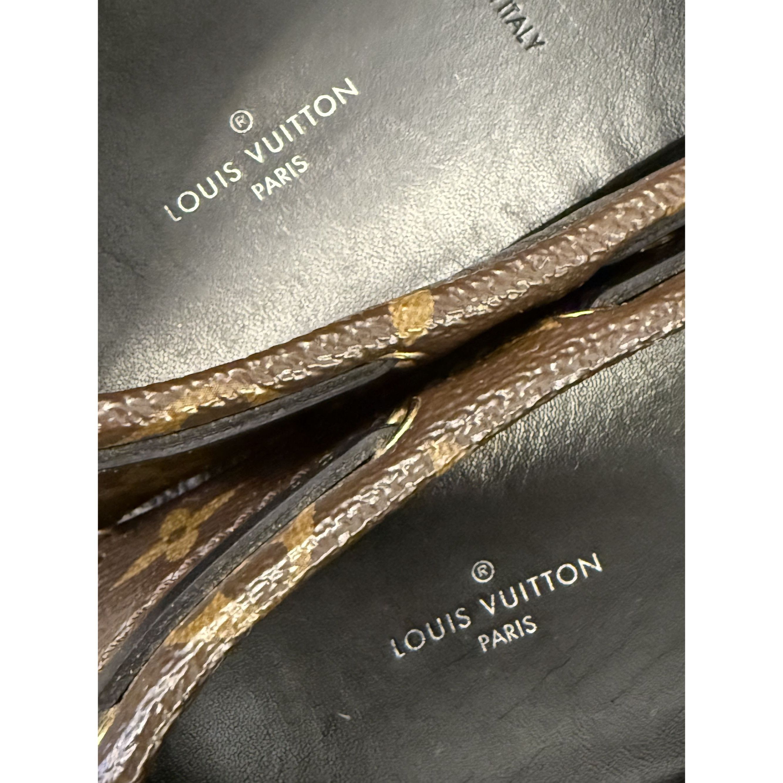 Louis Vuitton Louis Vuitton Monogram Leather Loafers With Gold-Tone Accent Size US 9 / IT 39 - 3 Thumbnail