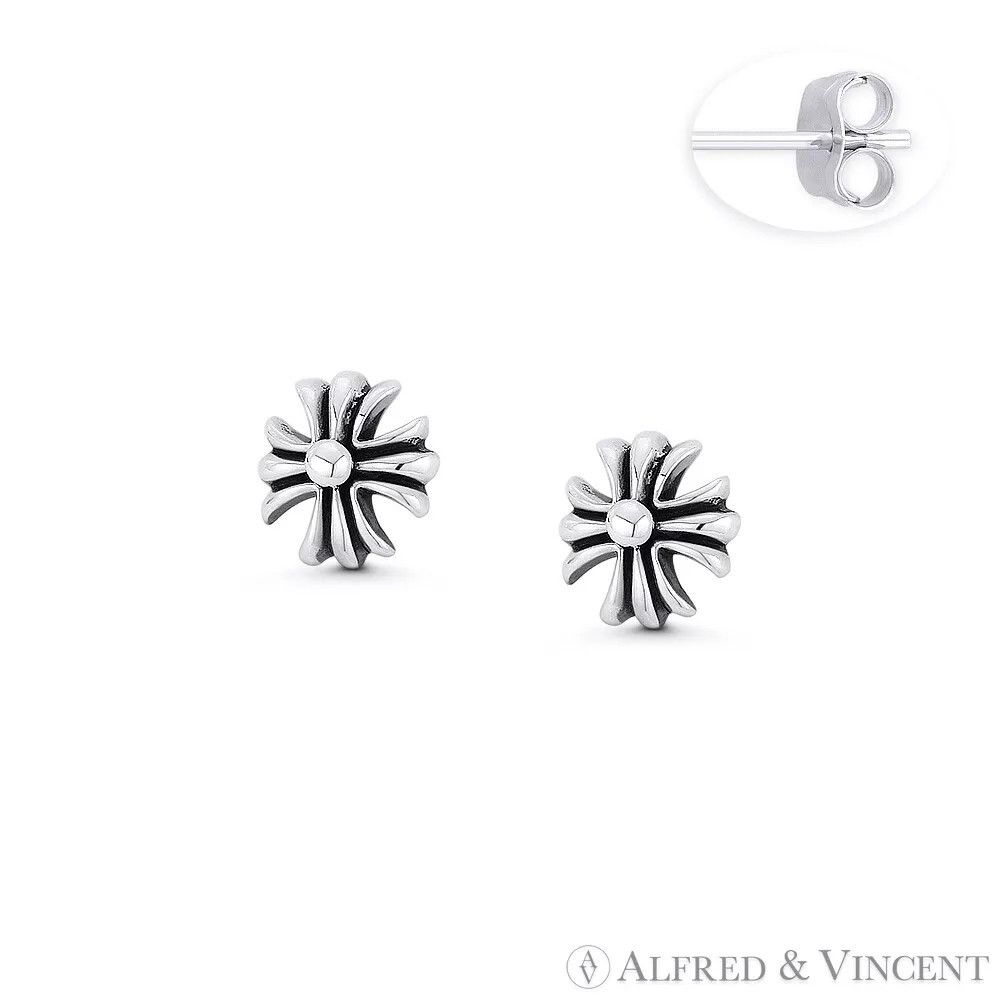 Other Rustic Medieval Coptic Cross Stud Earrings Size ONE SIZE - 1 Preview