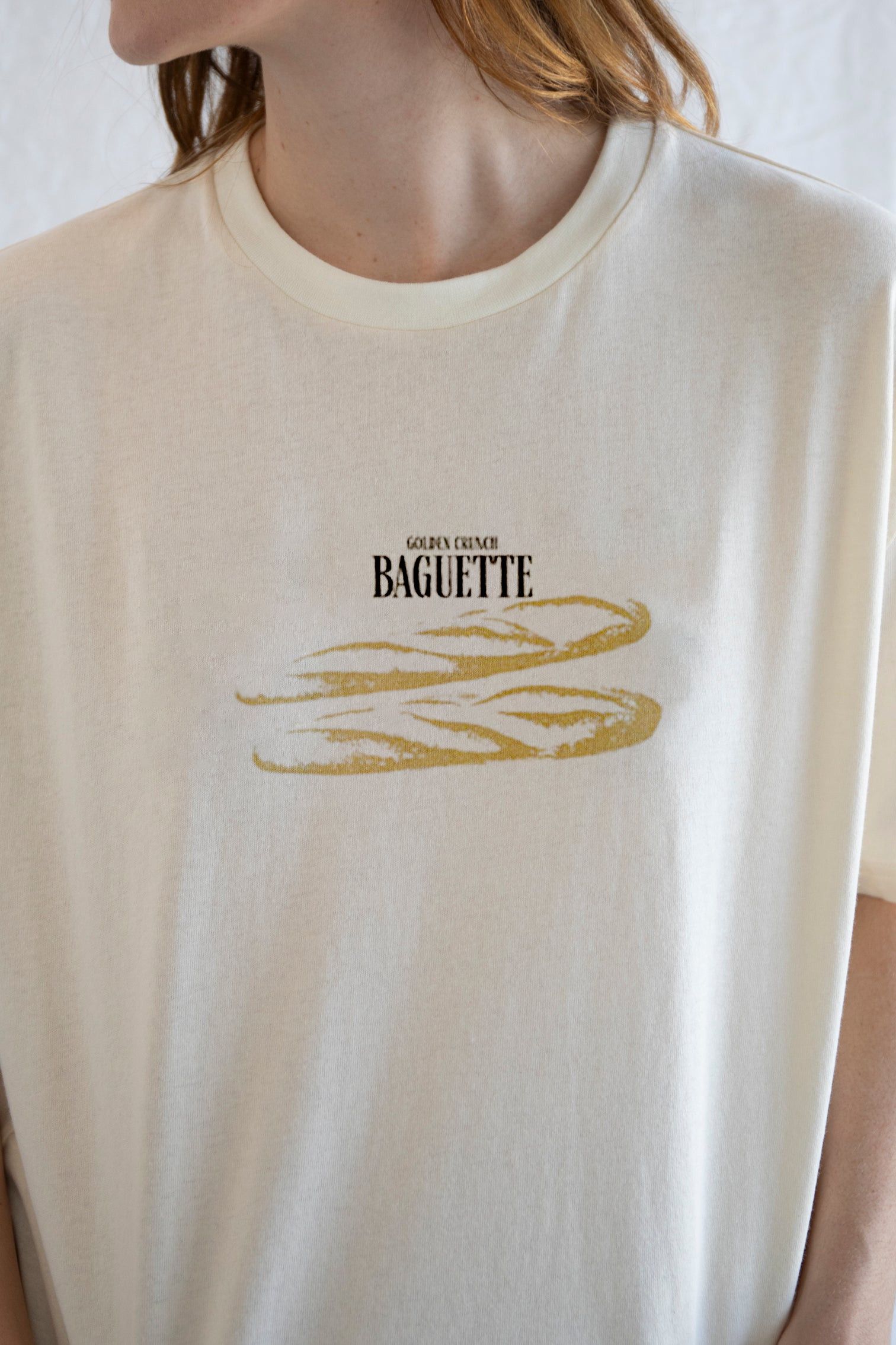 Vintage Baguette Tee – Minimalist Graphic T-Shirt Size L / US 10 / IT 46 - 4 Thumbnail