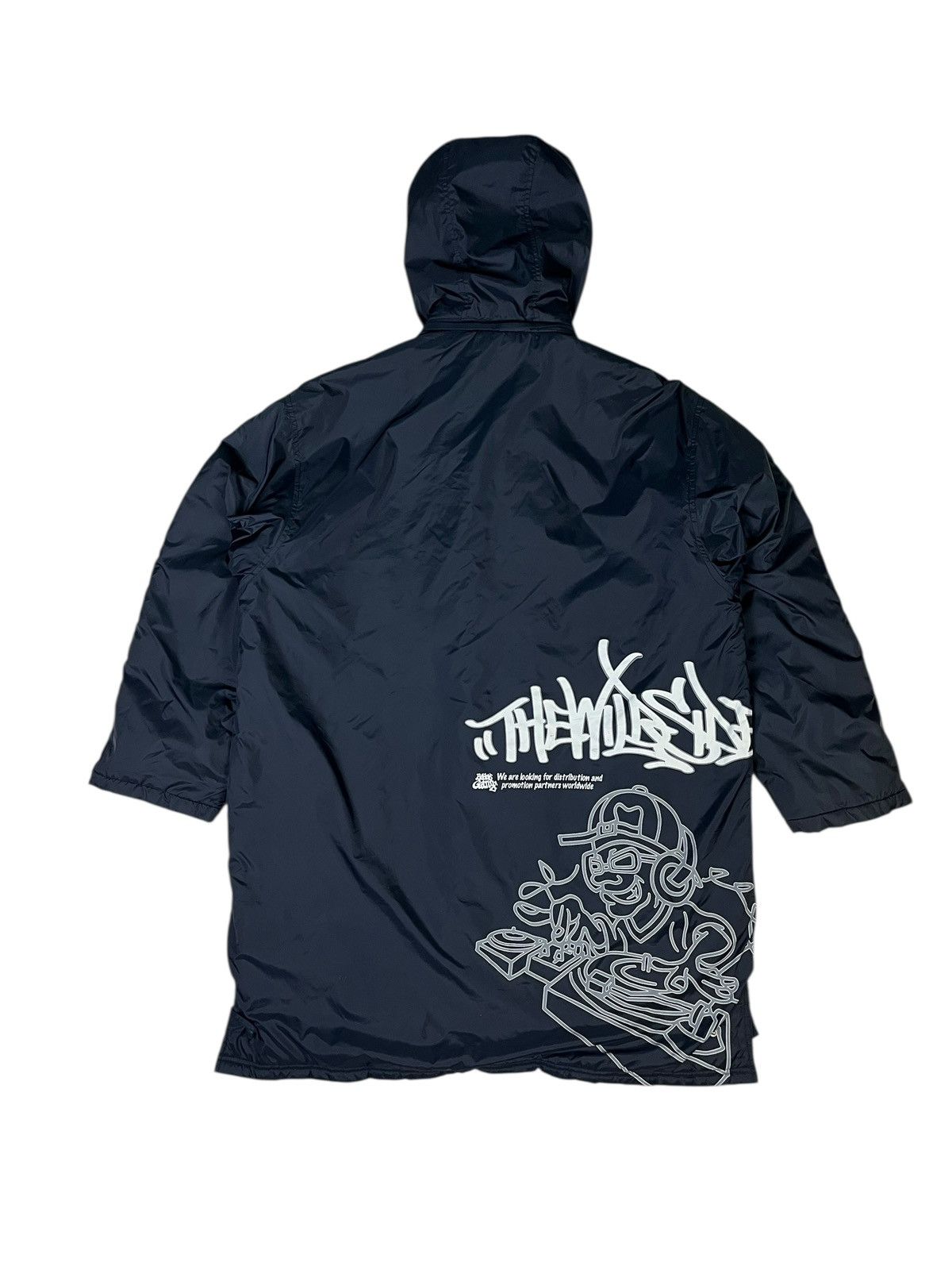 JNCO × Rap Tees Bobby Gang Hip Hop Promo Baggy Long Jacket Sherpa Lined Size US L / EU 52-54 / 3 - 1 Thumbnail