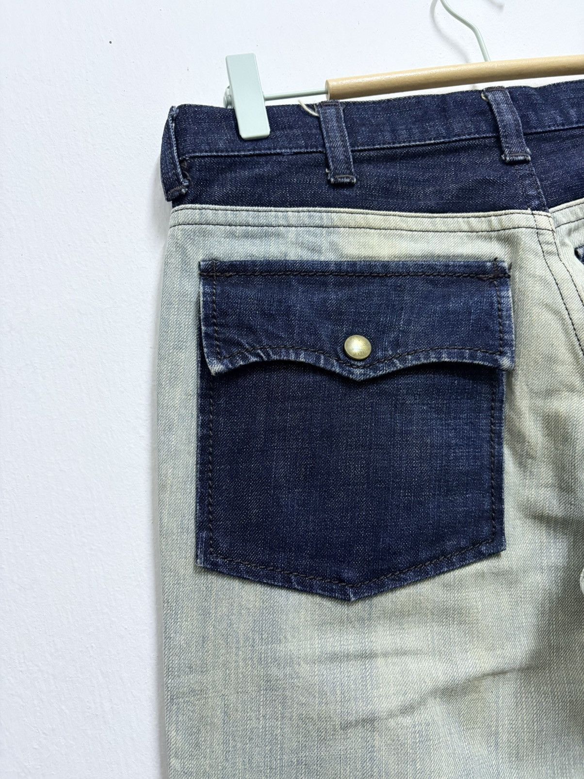 Number (N)ine 2000’s Number (N)ine Multi Pocket Distress Denim Jeans Size US 30 / EU 46 - 9 Thumbnail