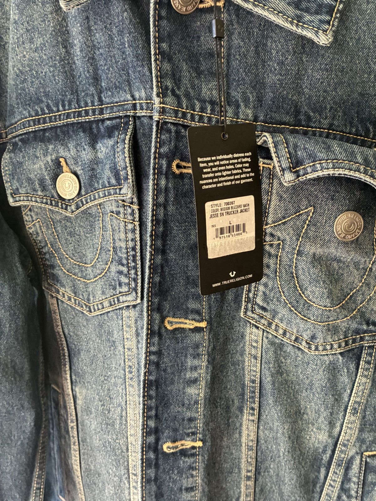 True Religion True religion denim jacket Size US L / EU 52-54 / 3 - 3 Thumbnail