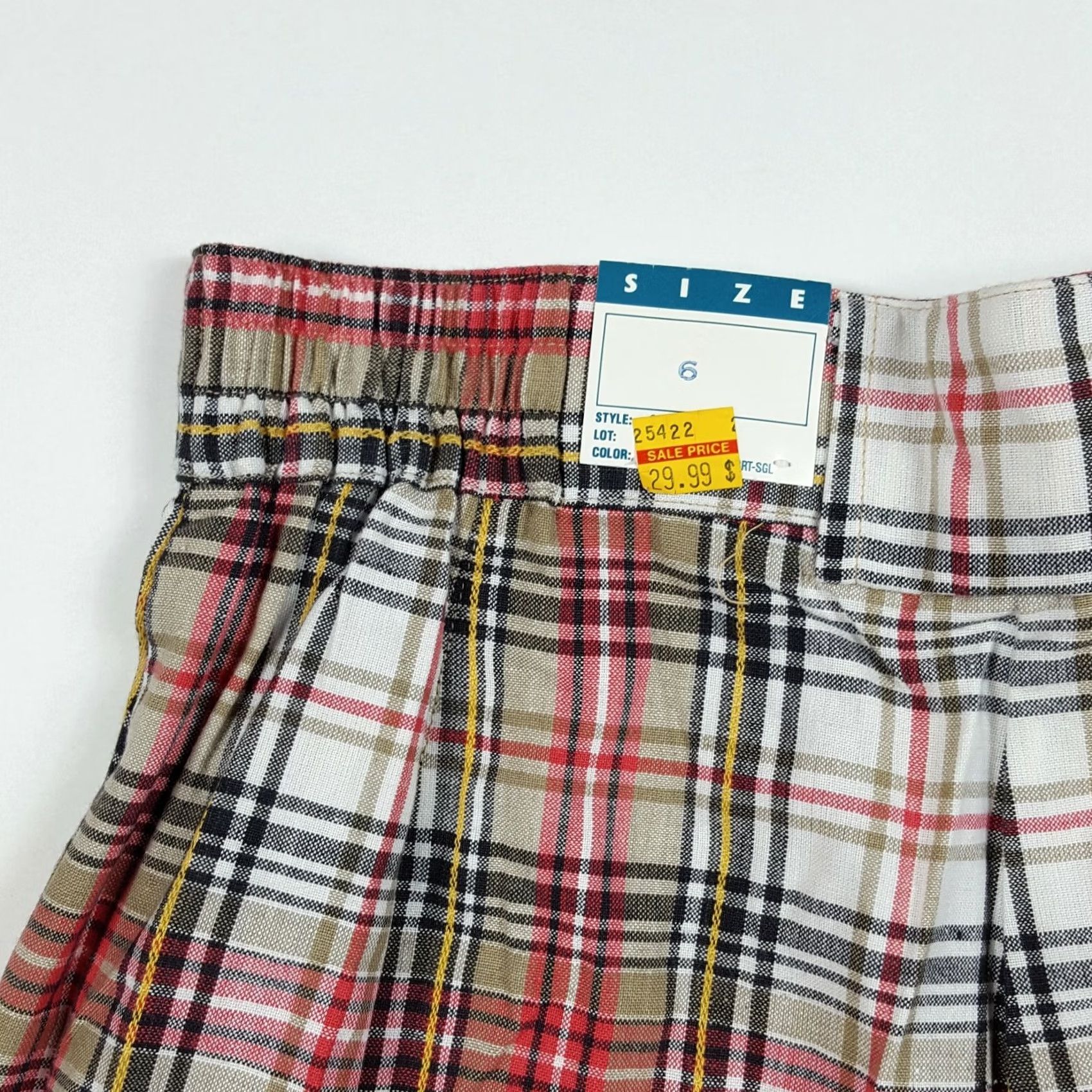 Vintage VINTAGE La Mode Plaid High Waist Outdoor Chino Golf Shorts WOMEN 6 XS? Size 42" / US 20 - 5 Thumbnail