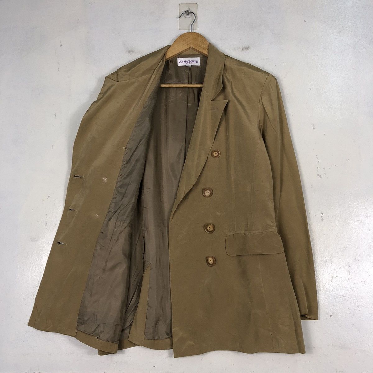 Other Van Macdowell Paris Double Breasted Overcoat Size US M / EU 48-50 / 2 - 9 Thumbnail