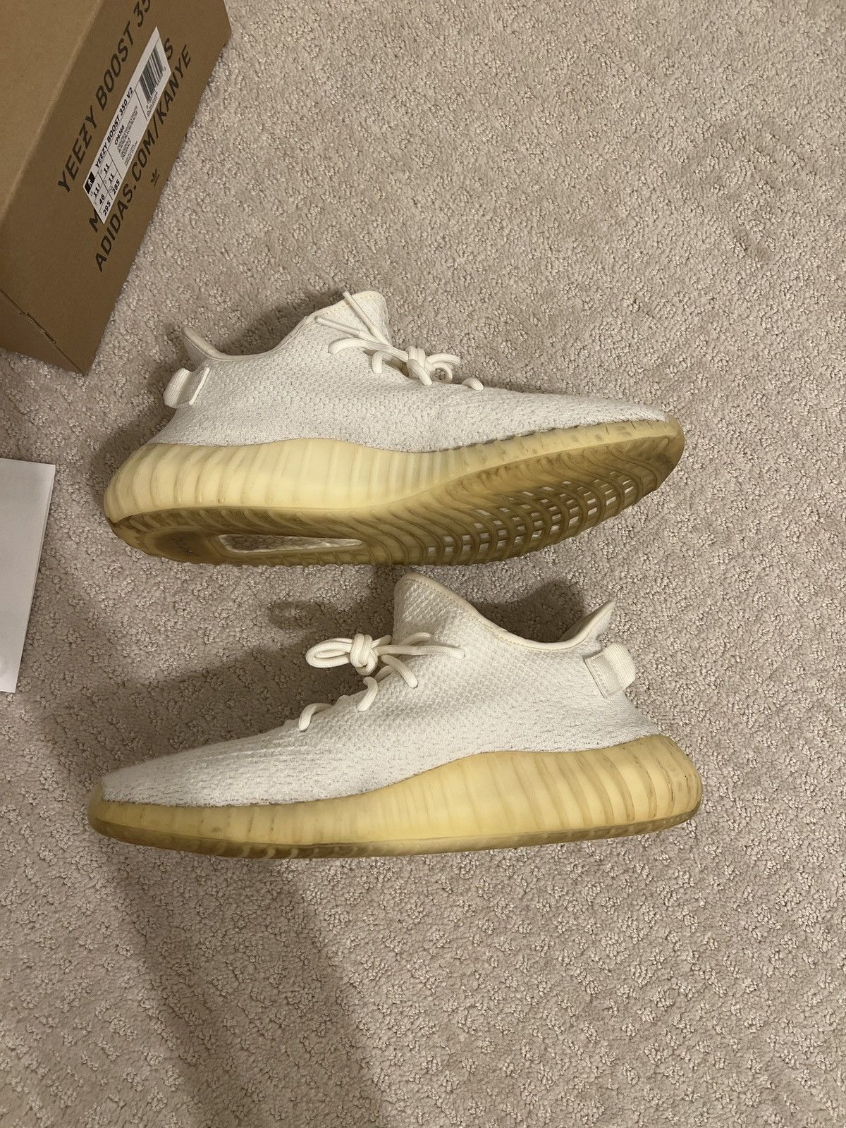 Adidas × Yeezy Yeezy Boost 350 V2 ‘Triple White’ Size US 11.5 / EU 44-45 - 2 Thumbnail