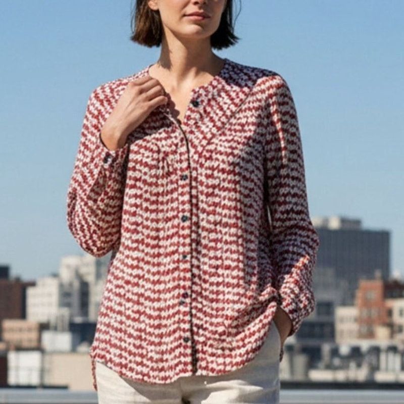 Anthropologie Maeve Anthropologie Avignon Scotty Dog Blouse Size S Office Size S / US 4 / IT 40 - 1 Thumbnail