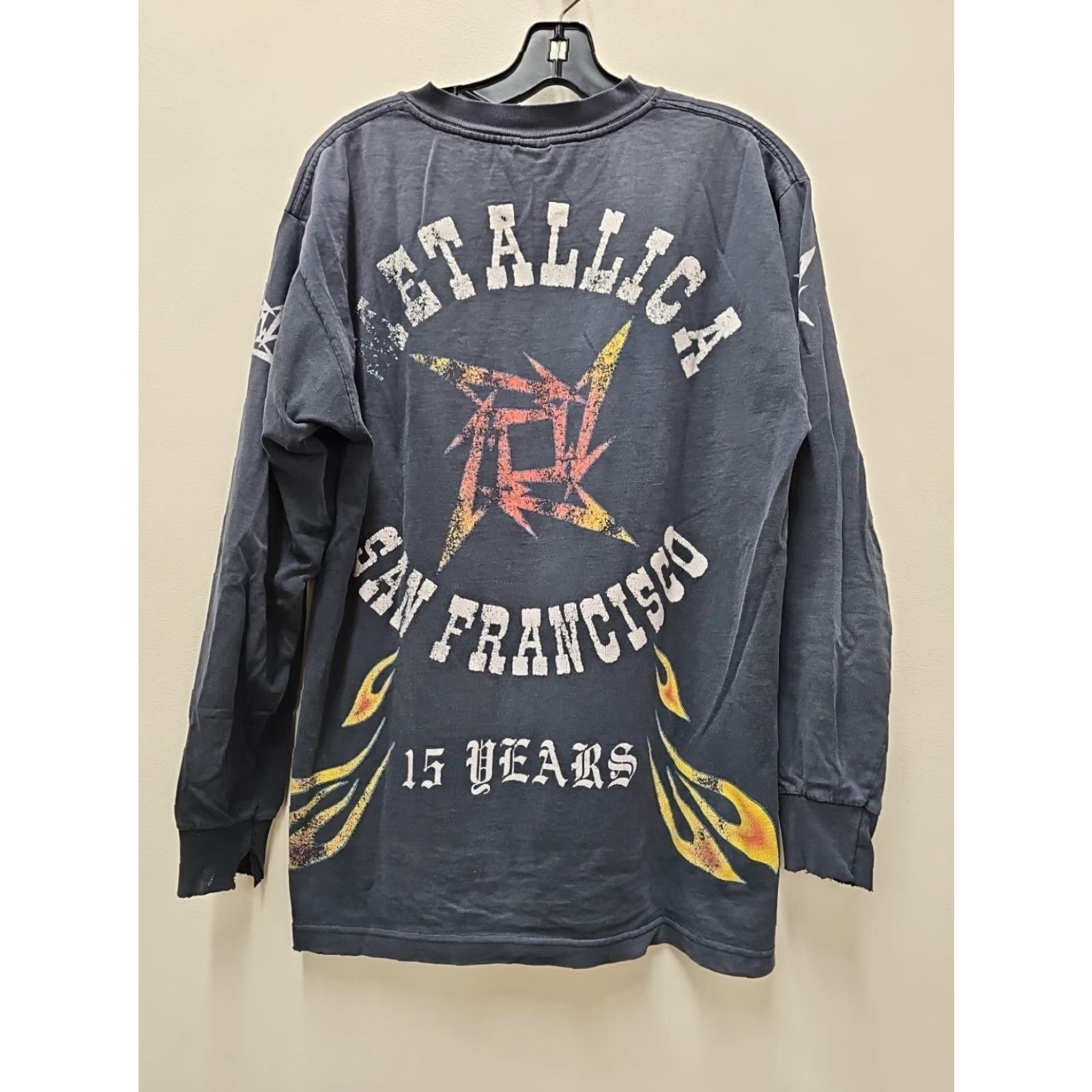 Vintage VINTAGE Metallica T-Shirt Long Sleeve Men L Black 15 Years San Francisco Limited Ed. Shirt Size US L / EU 52-54 / 3 - 2 Thumbnail