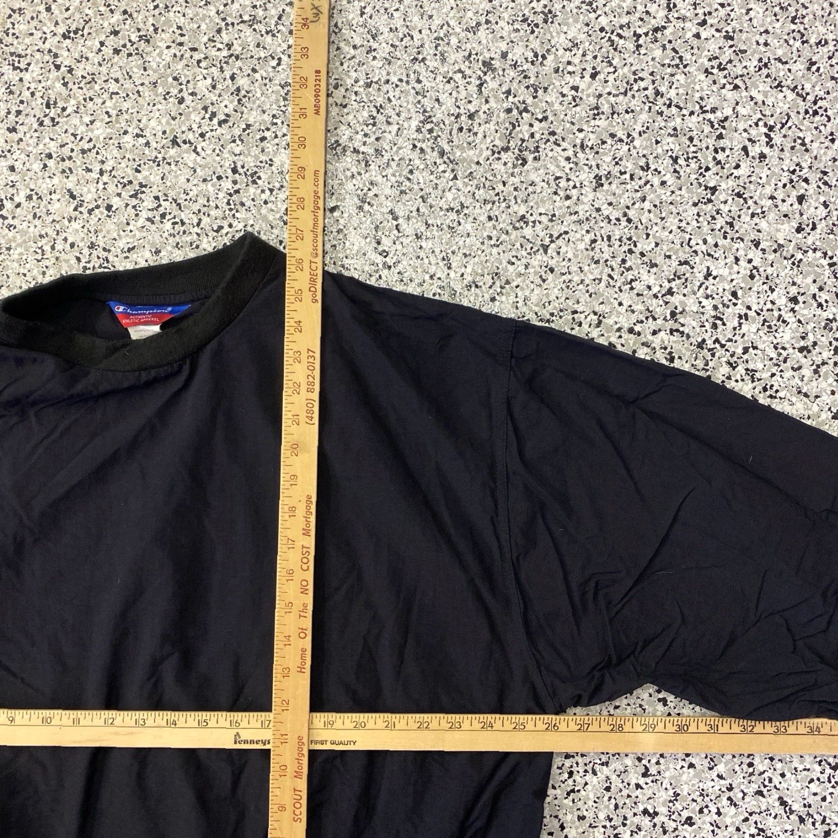 Champion VINTAGE Champion Nylon Windbreaker Jacket XL Black 90s Mens Regular Zip Windbreaker Size US XL / EU 56 / 4 - 3 Thumbnail