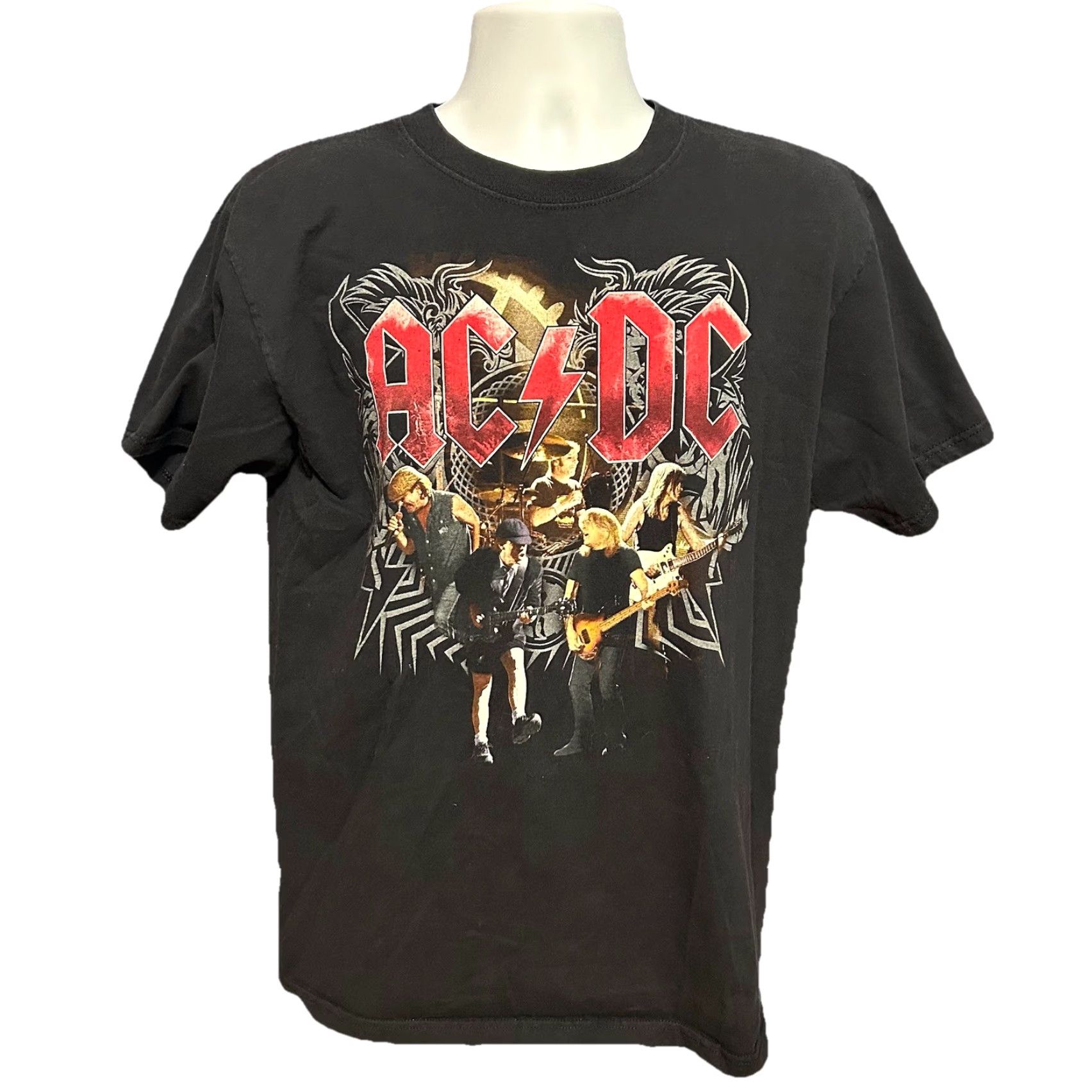 Anvil AC/DC Black Ice 2009 Tour Shirt Men Large Black Short Sleeve Crew Neck Double Sided Anvil Shirt Size US L / EU 52-54 / 3 - 2 Thumbnail