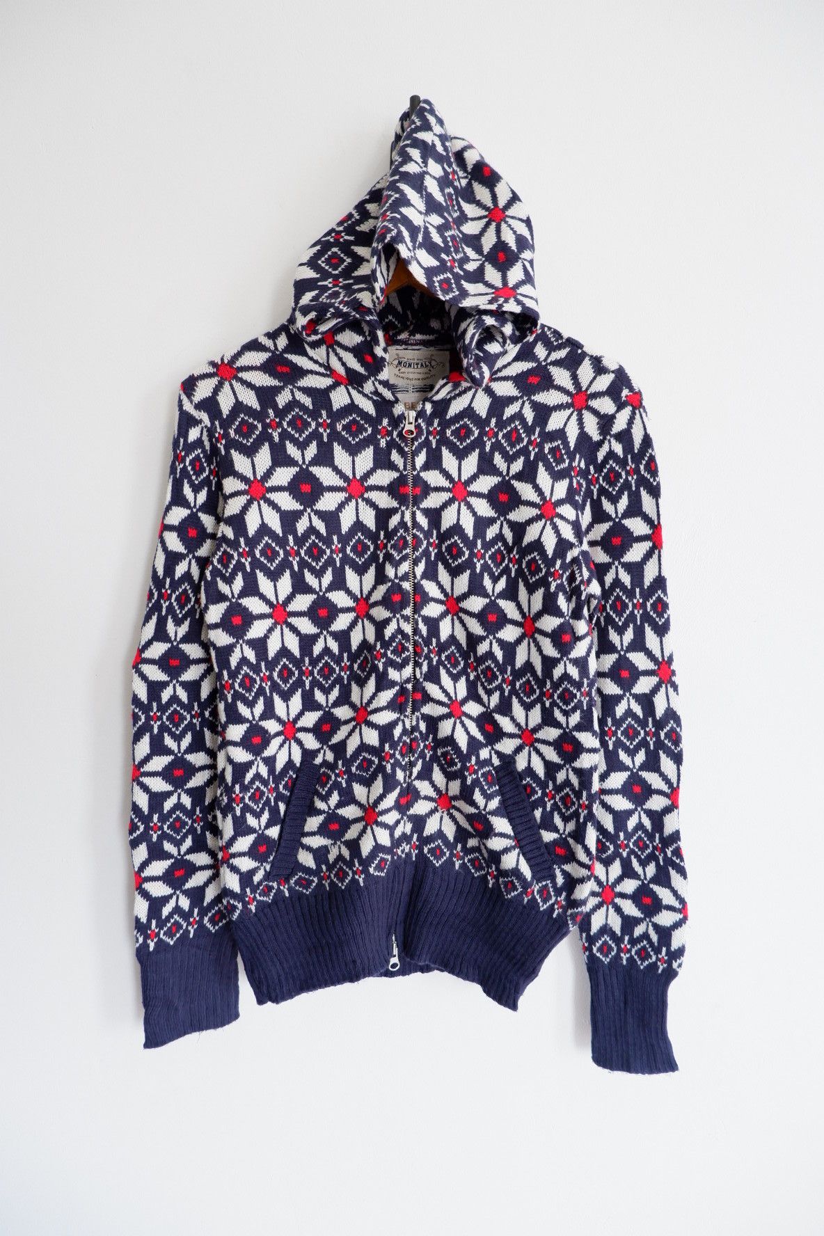 Vintage Monitaly x Bemidji Wool Knit Zip Hoodie