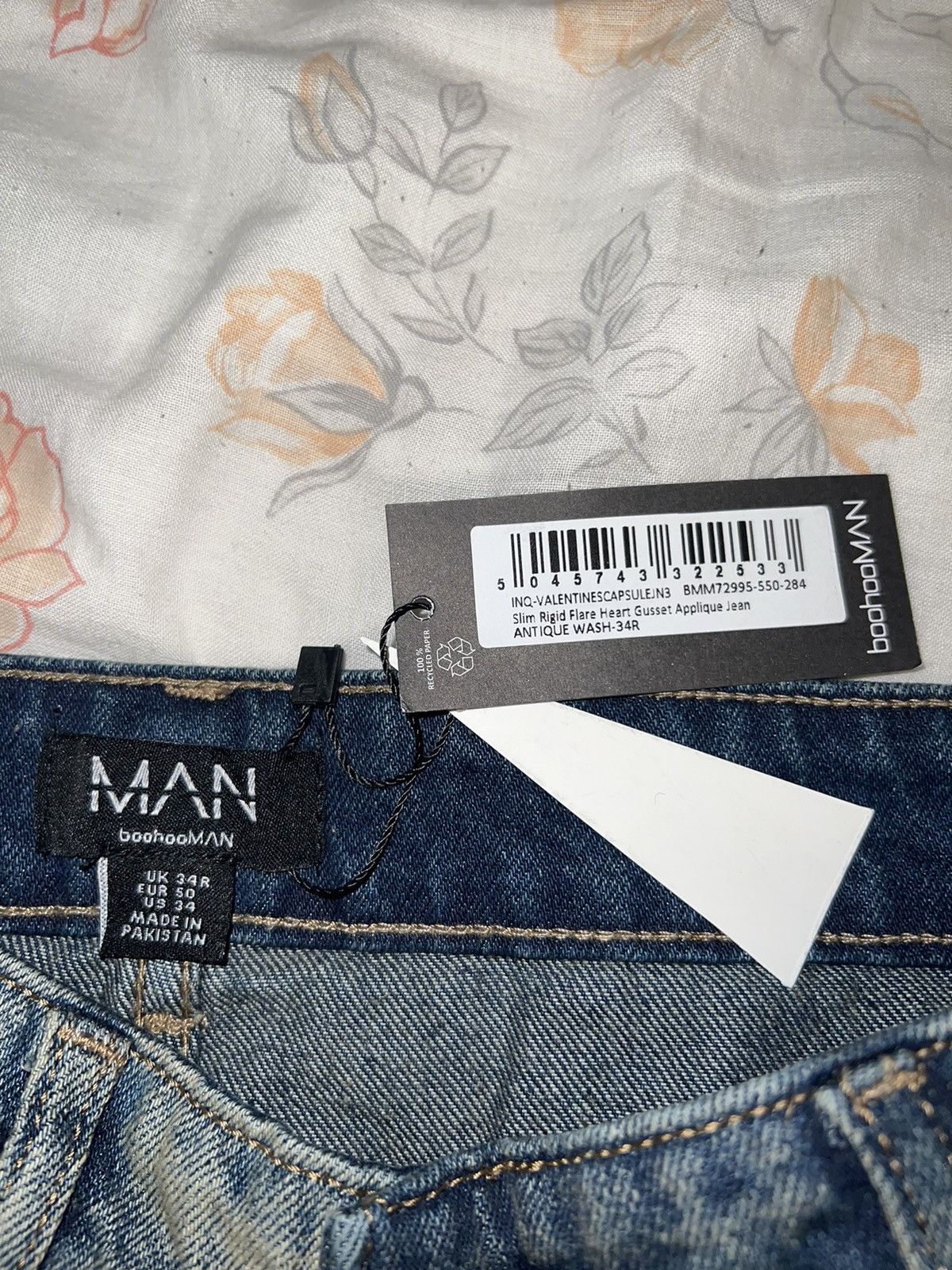 Boohoo Boohooman Flared Jeans Size US 34 / EU 50 - 4 Thumbnail