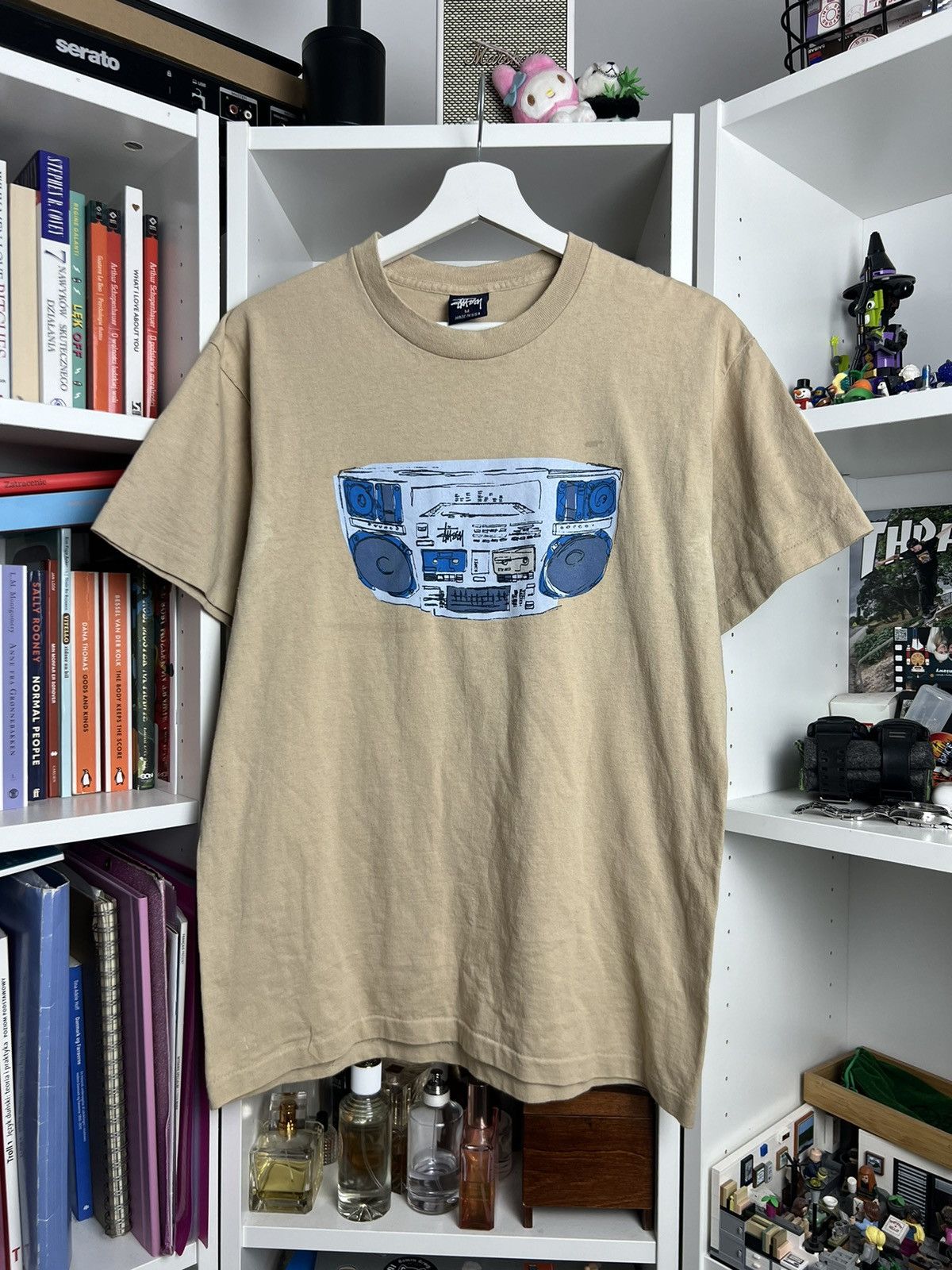 Stussy × Vintage Vintage 90s Stussy boombox logo t-shirt M skate gorpcore y2k Size US M / EU 48-50 / 2 - 1 Thumbnail