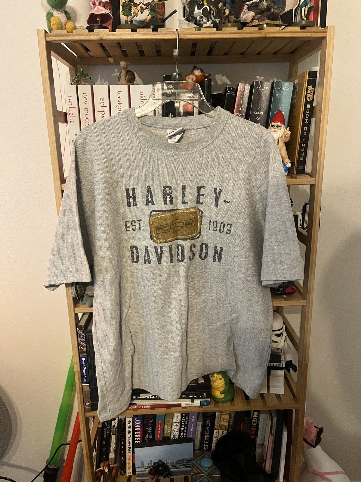 Harley Davidson Vintage Harley Davidson Knit T Shirt Size US L / EU 52-54 / 3 - 1 Thumbnail