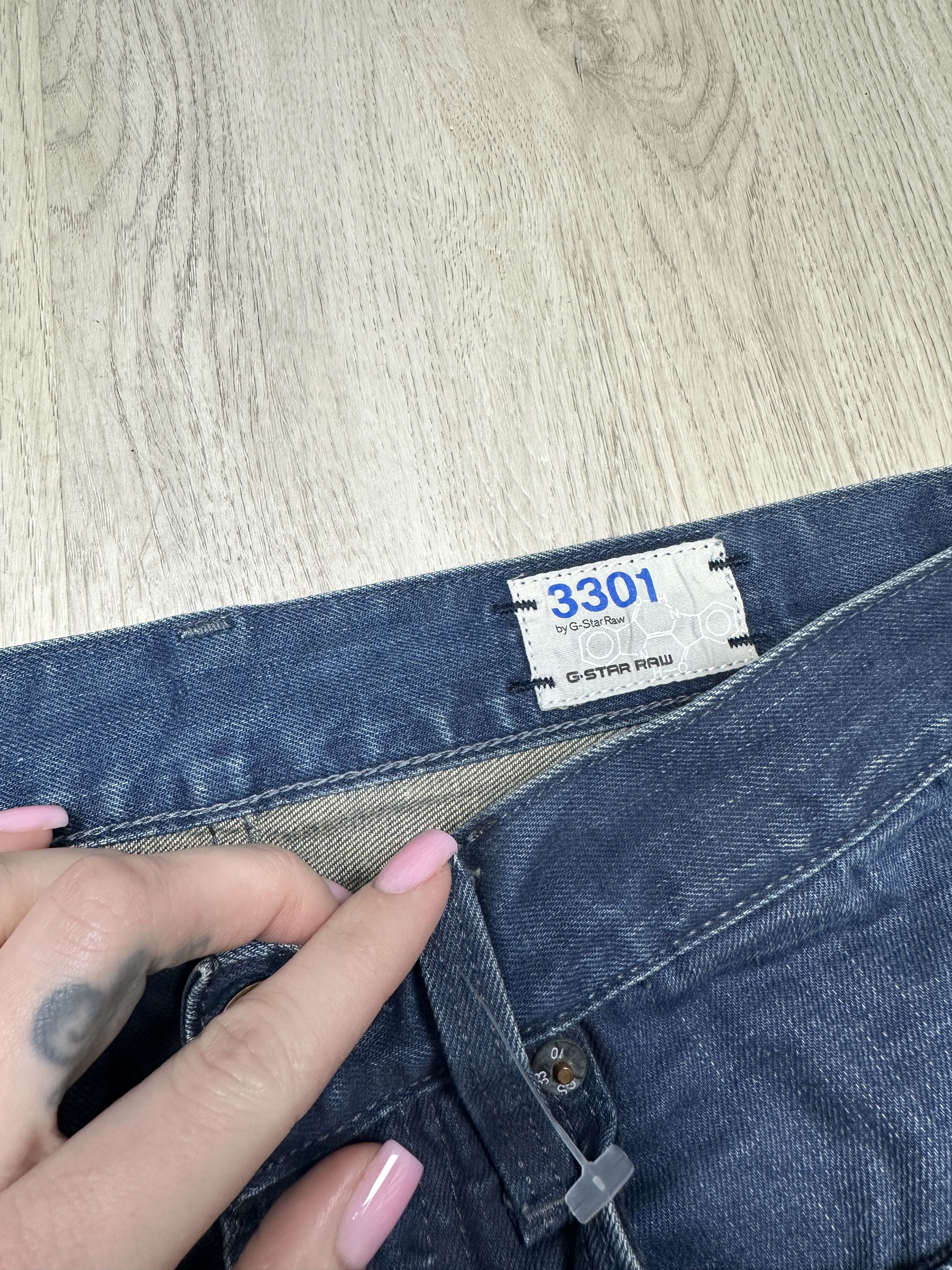 G-Star G Star Raw 3301 Slim Mens Denim Pants Jeans Size US 31 - 6 Thumbnail