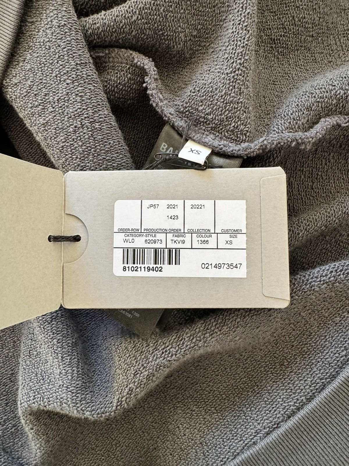 Balenciaga BALENCIAGA MEN'S POLITICAL CAMPAIGN HOODIE LARGE FIT IN GREY Size US XS / EU 42 / 0 - 11 Thumbnail