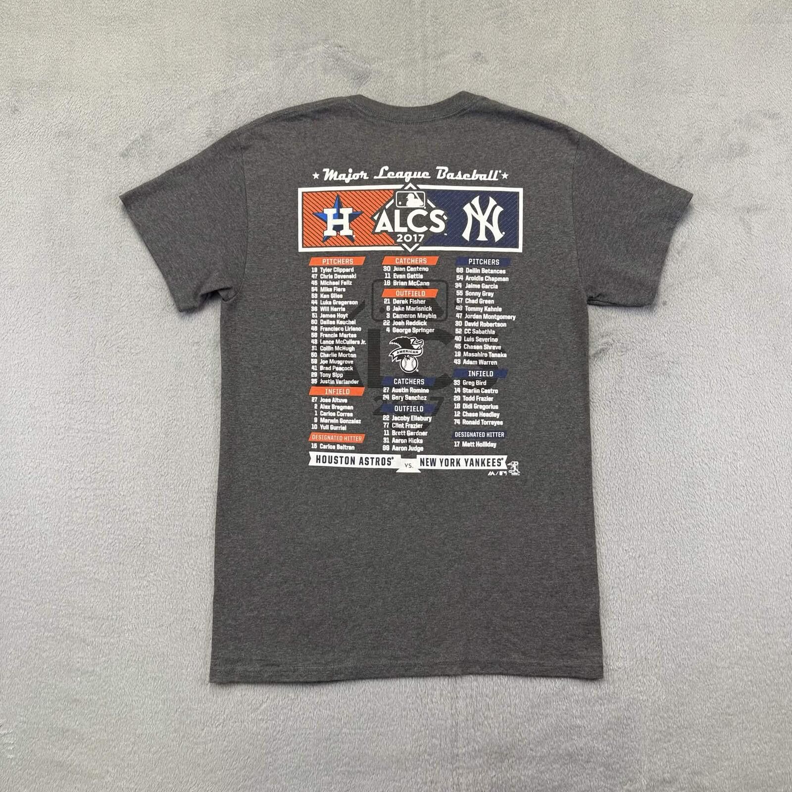 Majestic Majestic 2017 Houston Astros vs NY Yankees Graphic T-Shirt Size US S / EU 44-46 / 1 - 2 Thumbnail